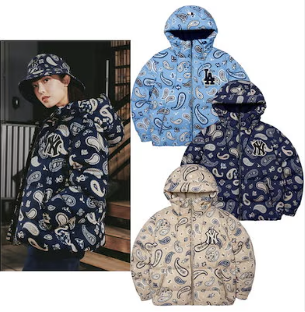 韓國連線 MLB腰果花 80%鴨絨褸（K11 MLB680）