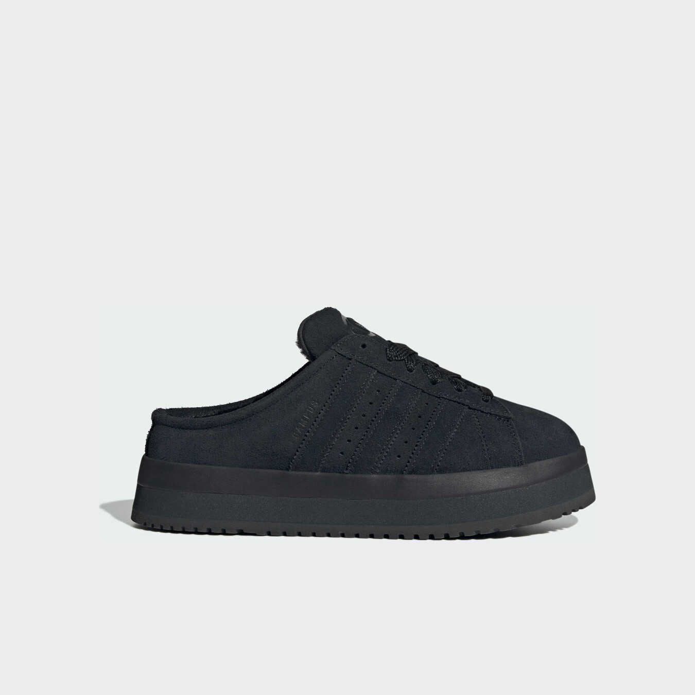 【代購】adidas Originals CAMPUS 00s 柔軟舒適包頭拖鞋｜復古厚感半拖｜女款 黑色