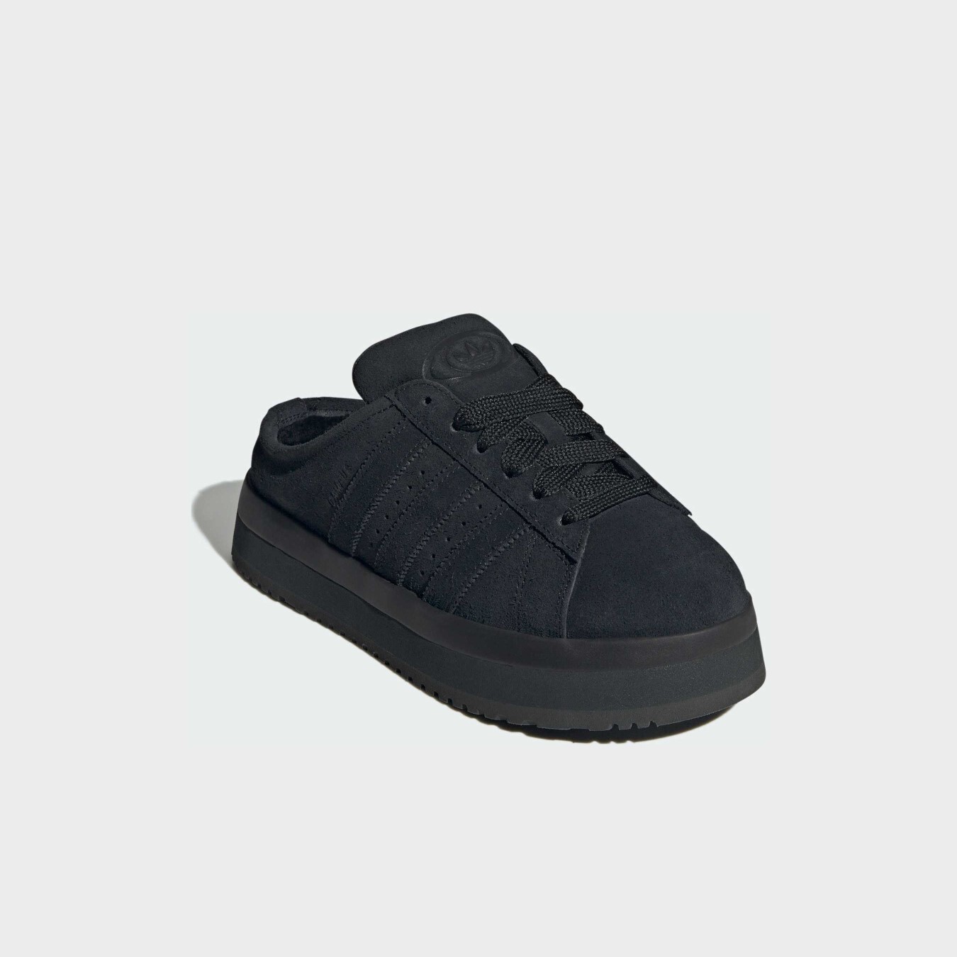 【代購】adidas Originals CAMPUS 00s 柔軟舒適包頭拖鞋｜復古厚感半拖｜女款 黑色