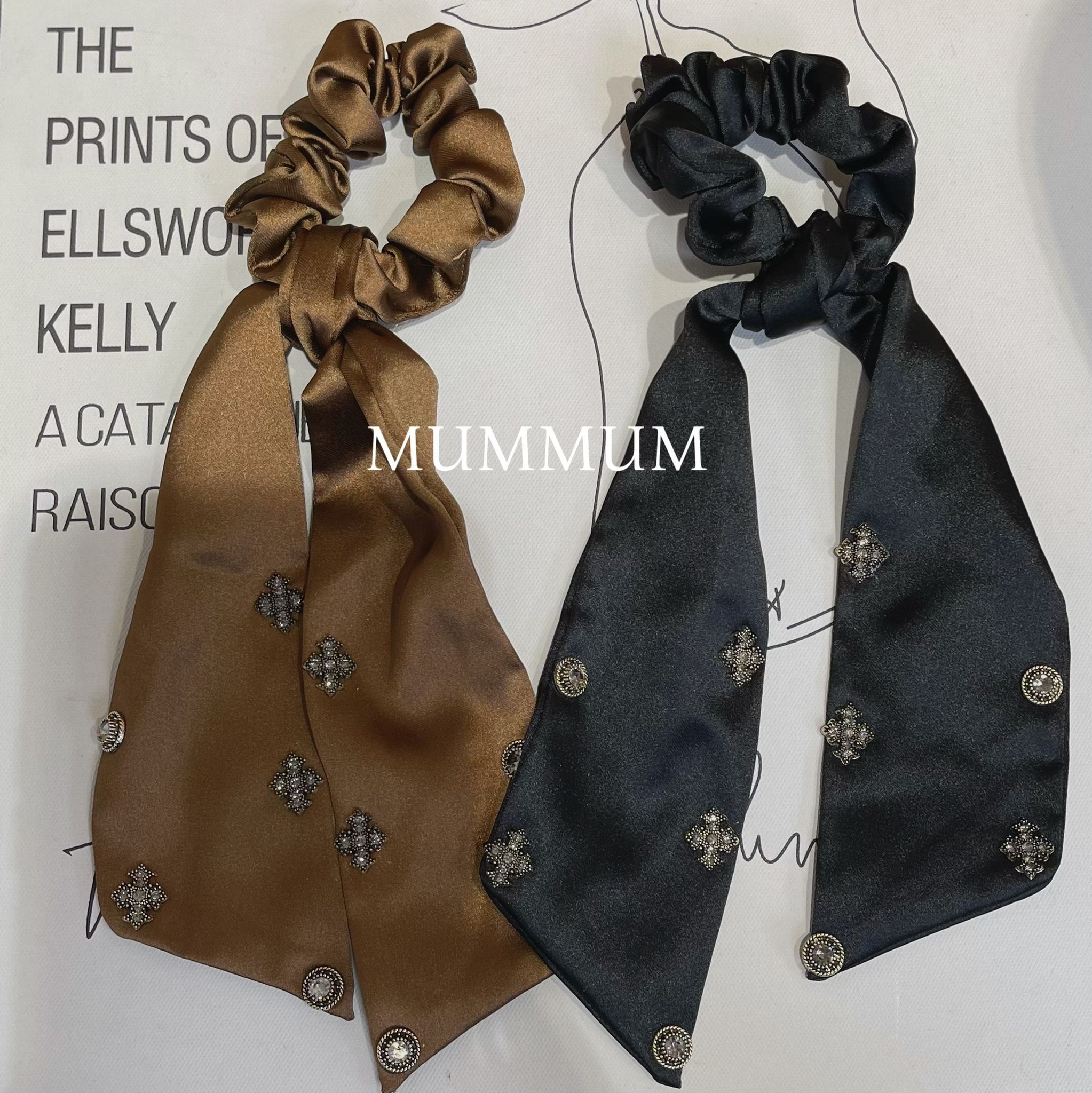 ac872/公主法式飄帶髮圈