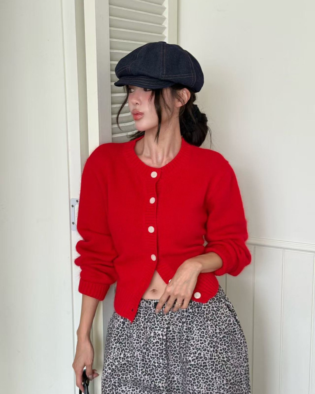 ARTE 糖果色開扣針織上衣