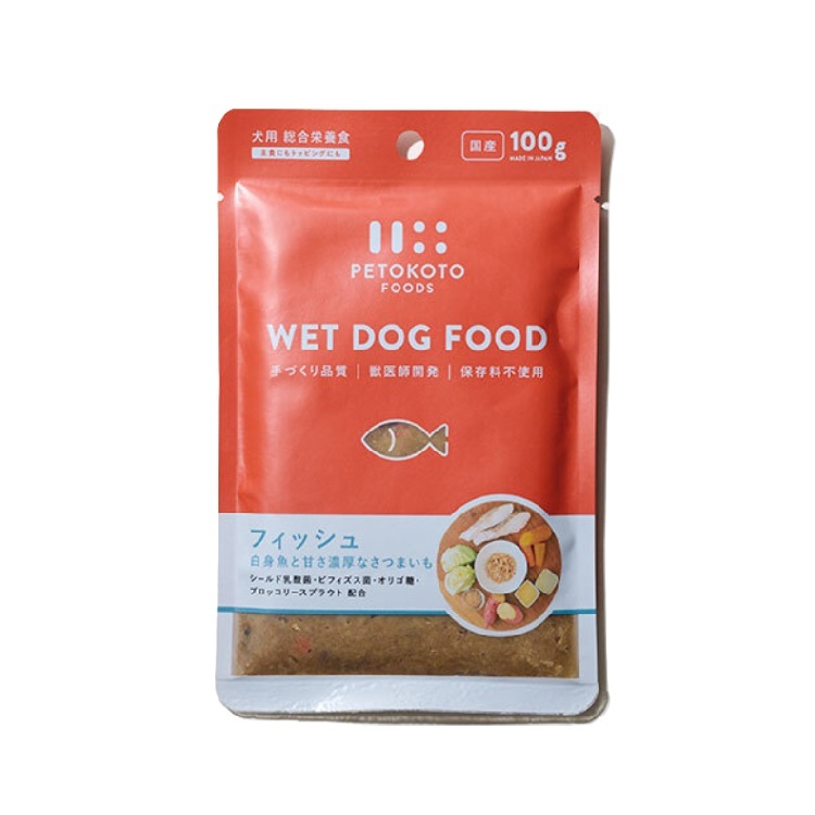 (PW) PETTOKOTO 獸醫研發 犬用鱈魚 綜合營養 濕糧 100g