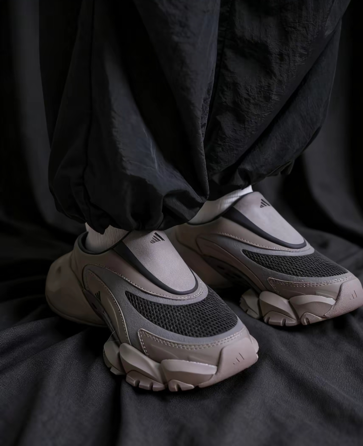 Adidas XLG Runner Mule 灰棕色 厚底 穆勒鞋 半拖 男女款 KJ9048/預購