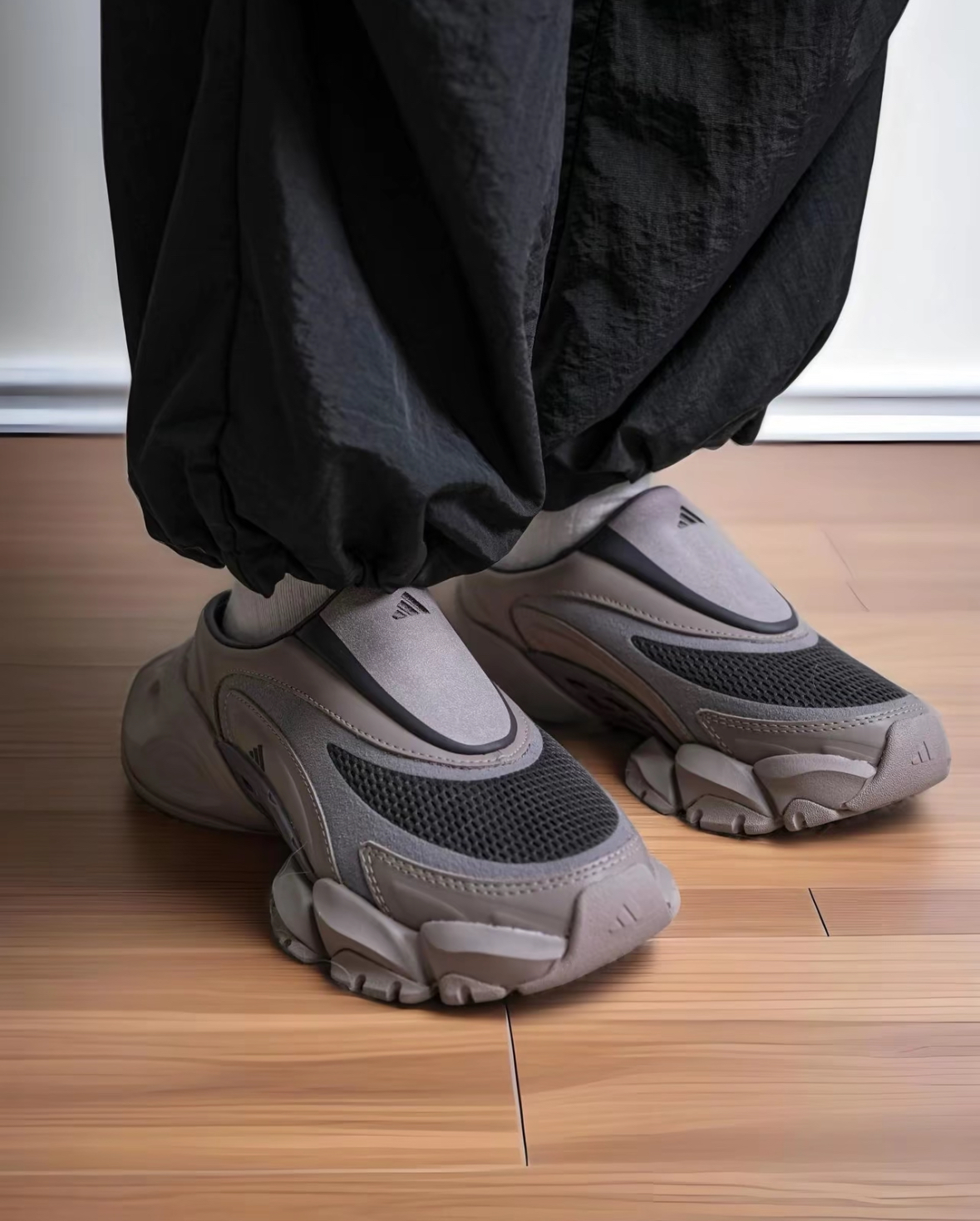 Adidas XLG Runner Mule 灰棕色 厚底 穆勒鞋 半拖 男女款 KJ9048/預購