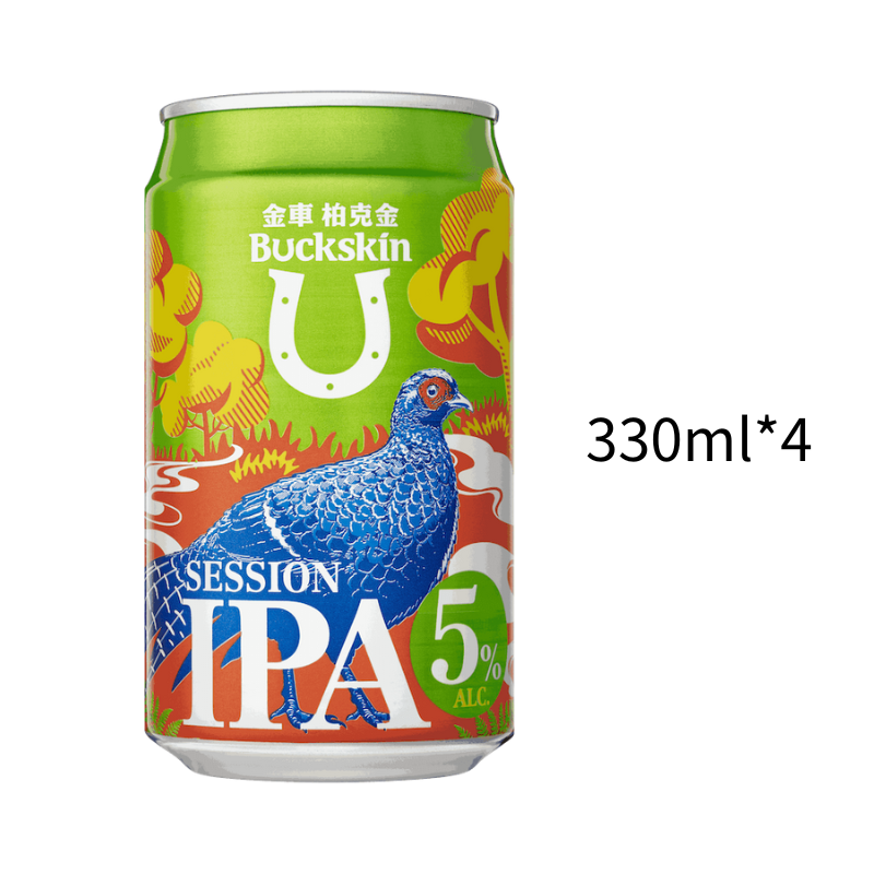 柏克金 帝雉金釀啤酒(SESSION IPA)｜小鋁罐330ml｜一手4入