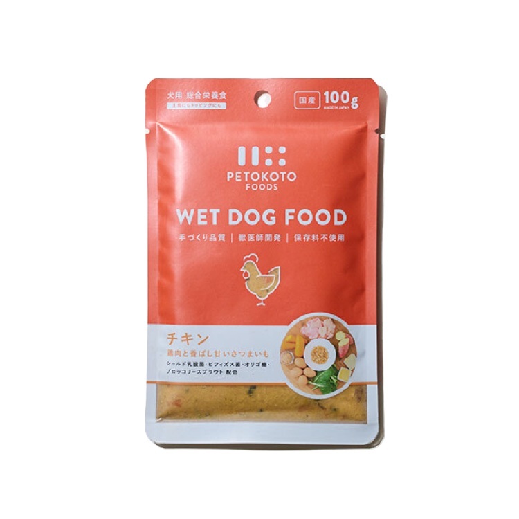 (PW) PETTOKOTO 獸醫研發 犬用雞肉 綜合營養 濕糧 100g