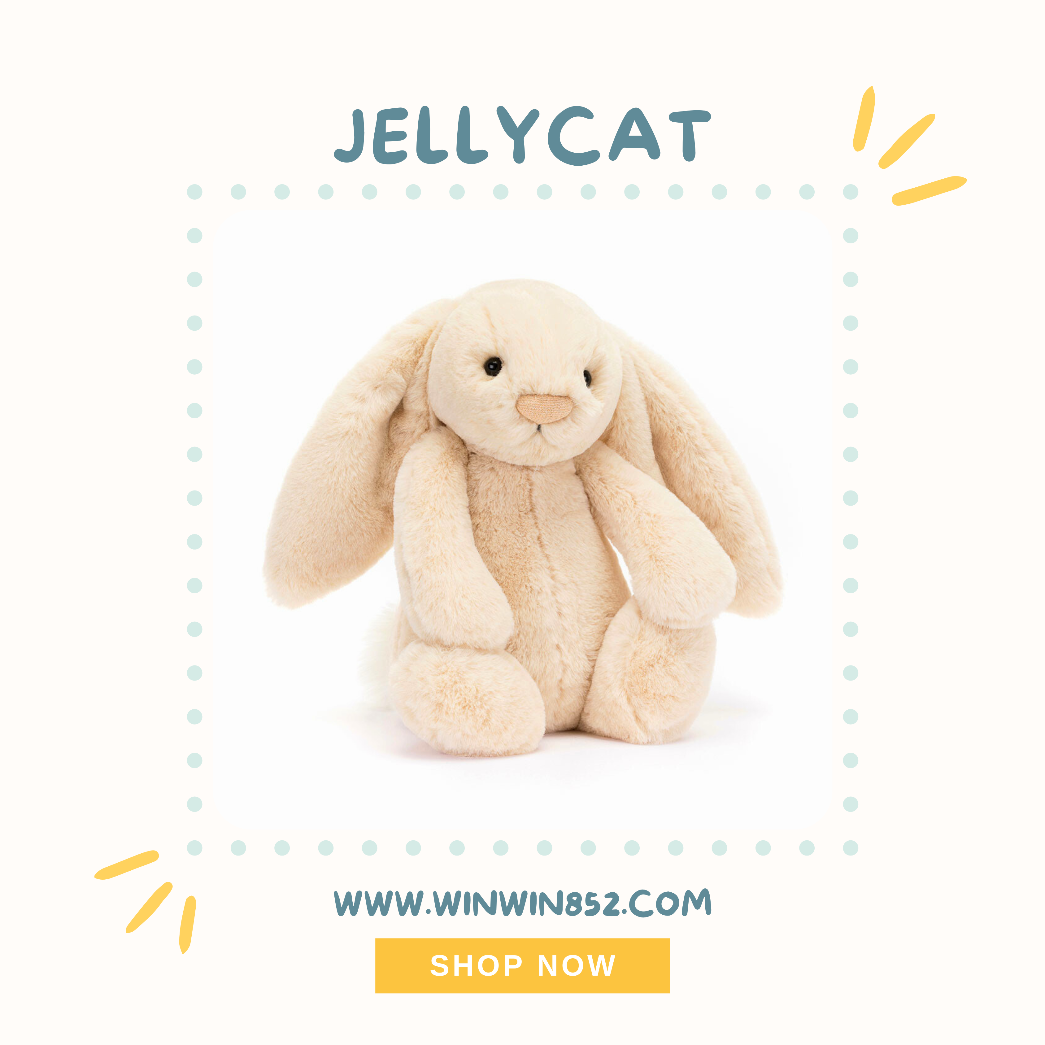 Jellycat Bashful Luxe Bunny Willow