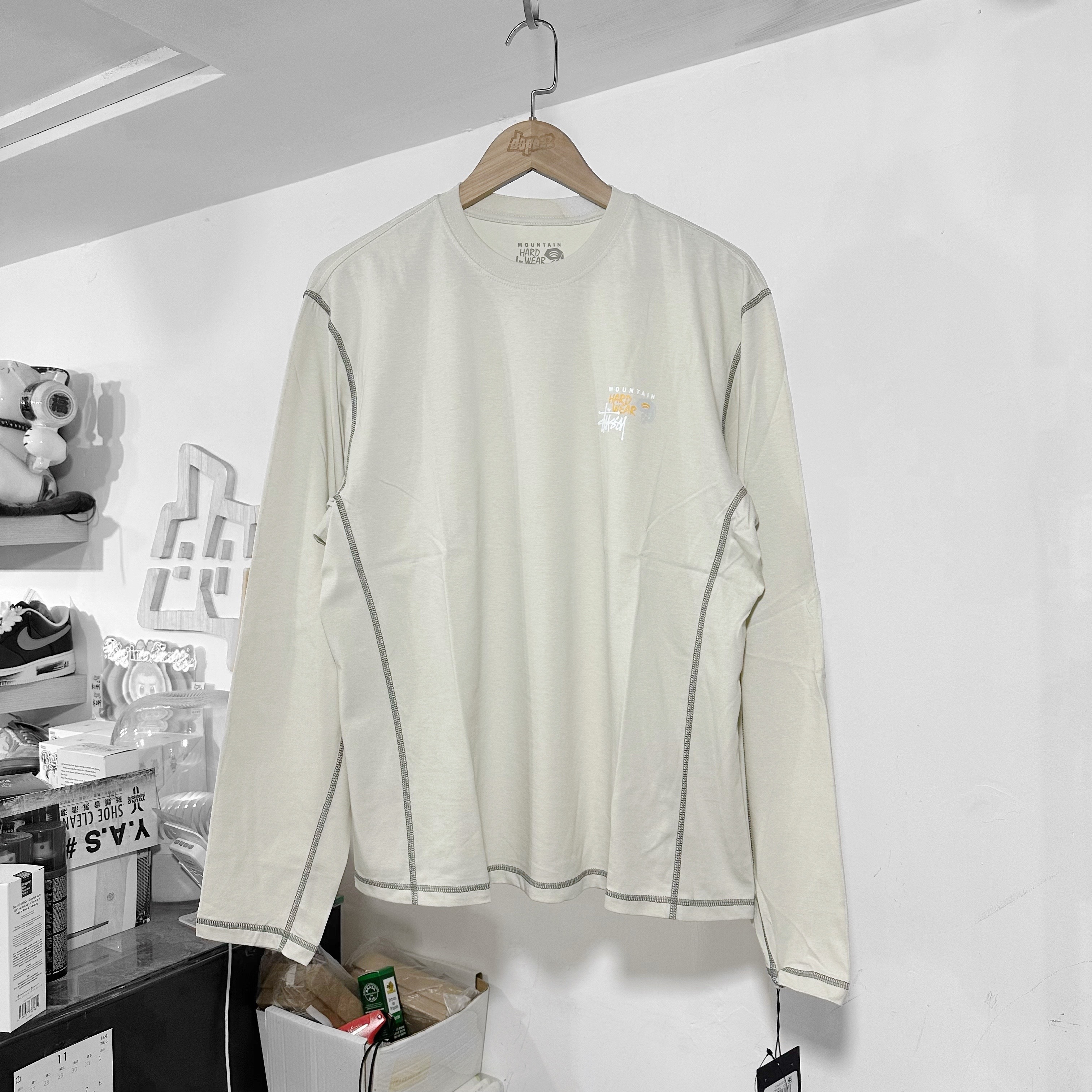 STÜSSY & MOUNTAIN HARDWEAR LS TEE STONE