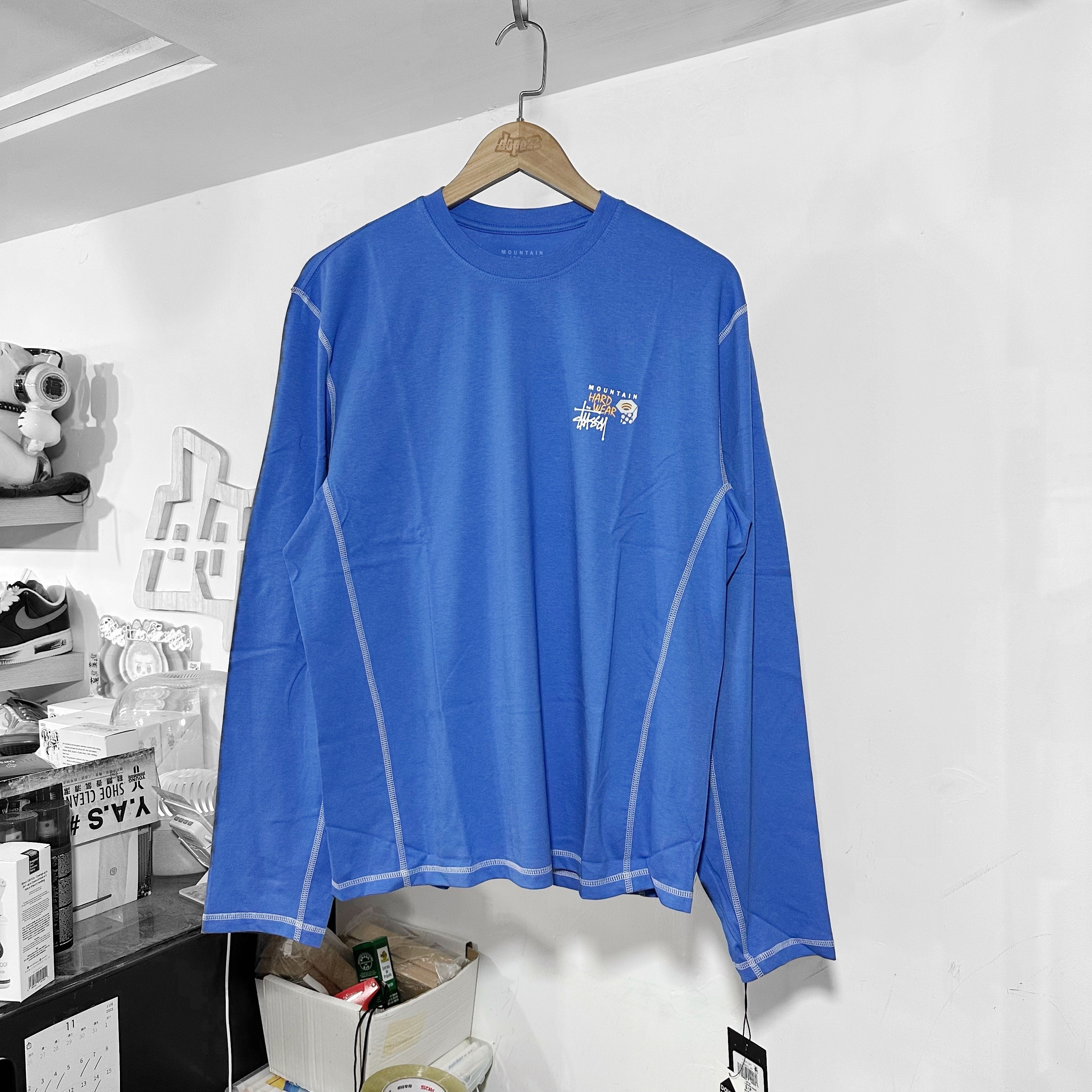 STÜSSY & MOUNTAIN HARDWEAR LS TEE  Artic Sky