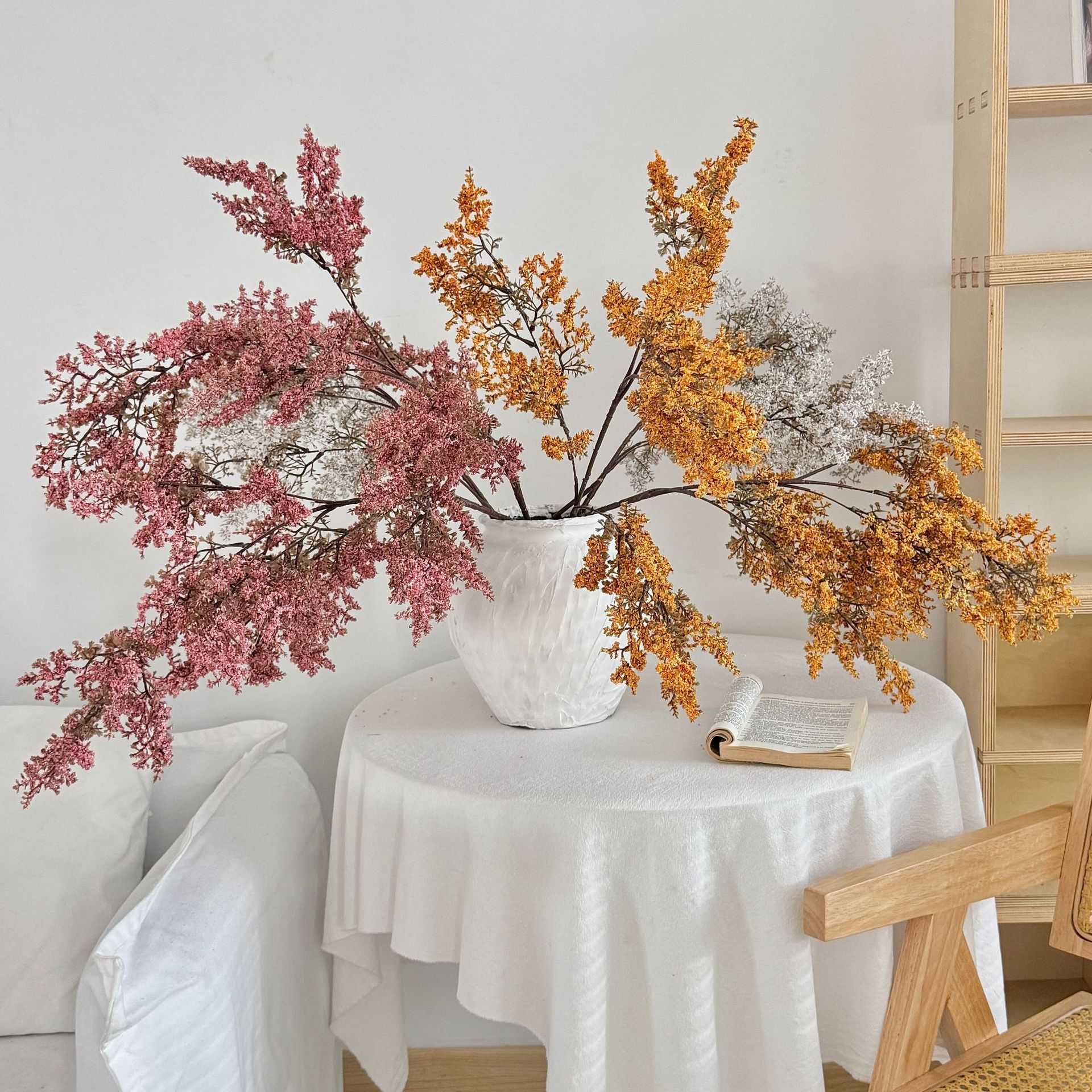 《6379》侘寂風霧淞仿真花