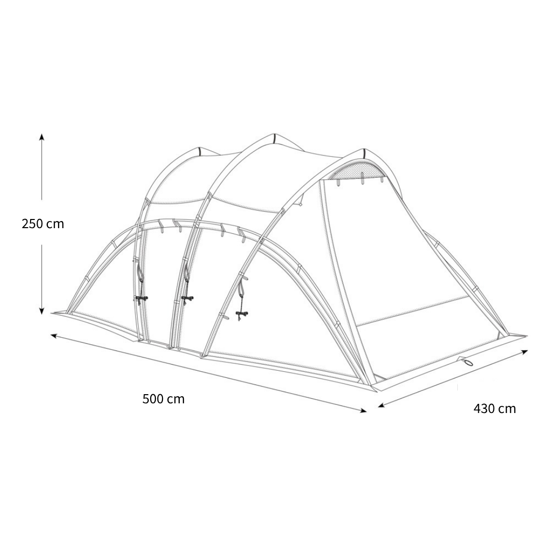 Helinox｜W-Tarp 5.0 + W-Tarp 5.0 Roof 套組｜Military Tan 軍棕