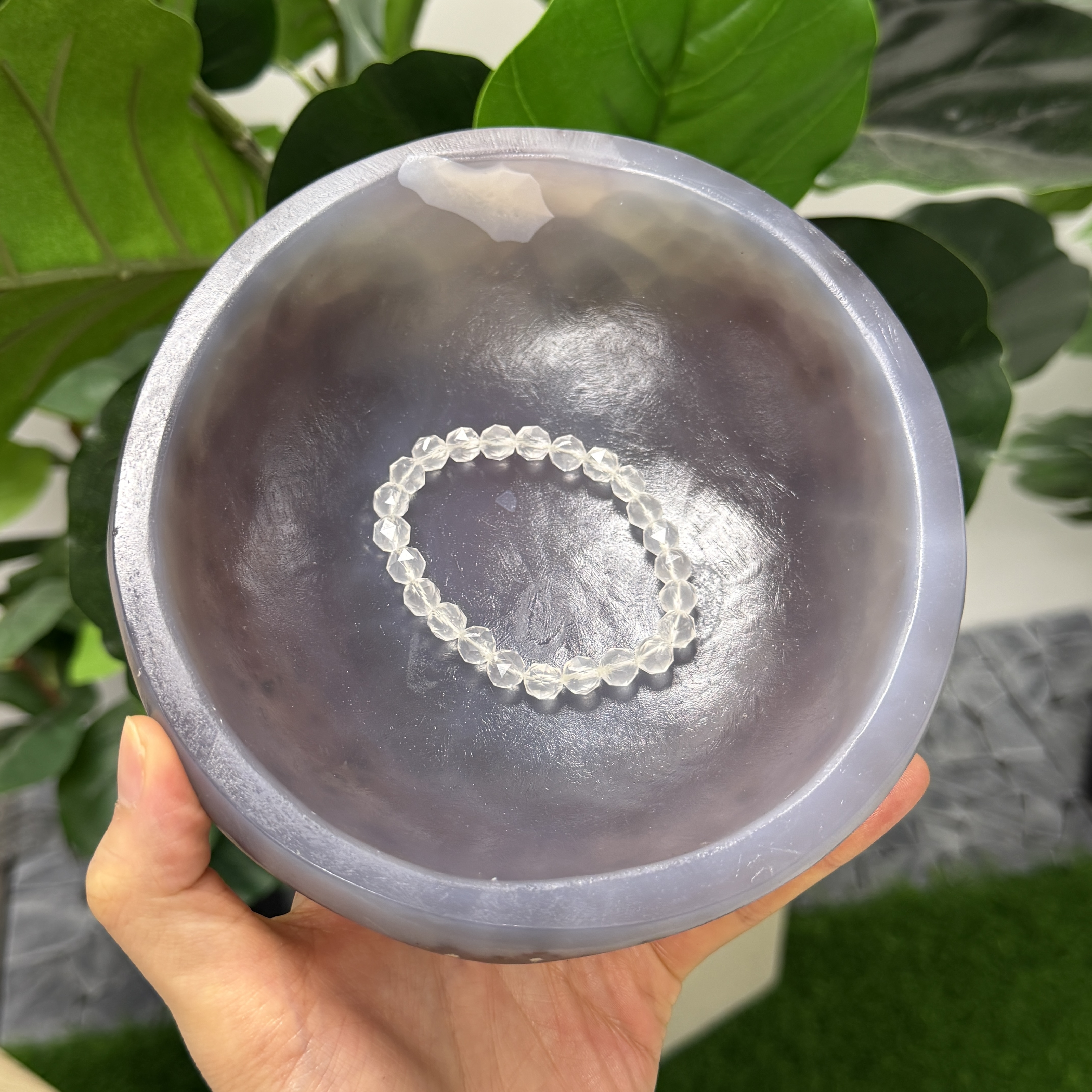 巨大瑪瑙碗 17*16*4.5cm TP1710