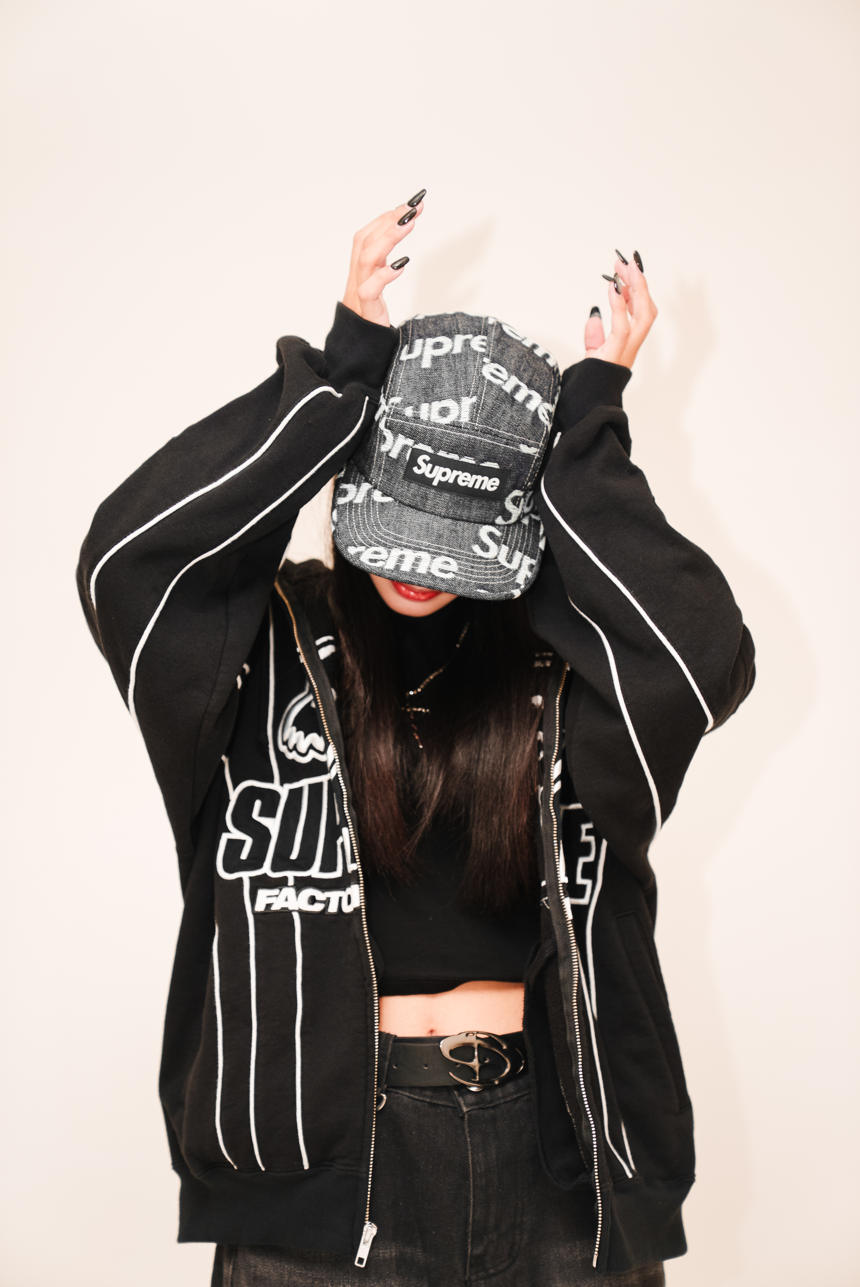 【Focus Store】現貨秒發 Supreme FW25 Week10 Jacquard Logos Denim Camp Cap 五分割帽 三色