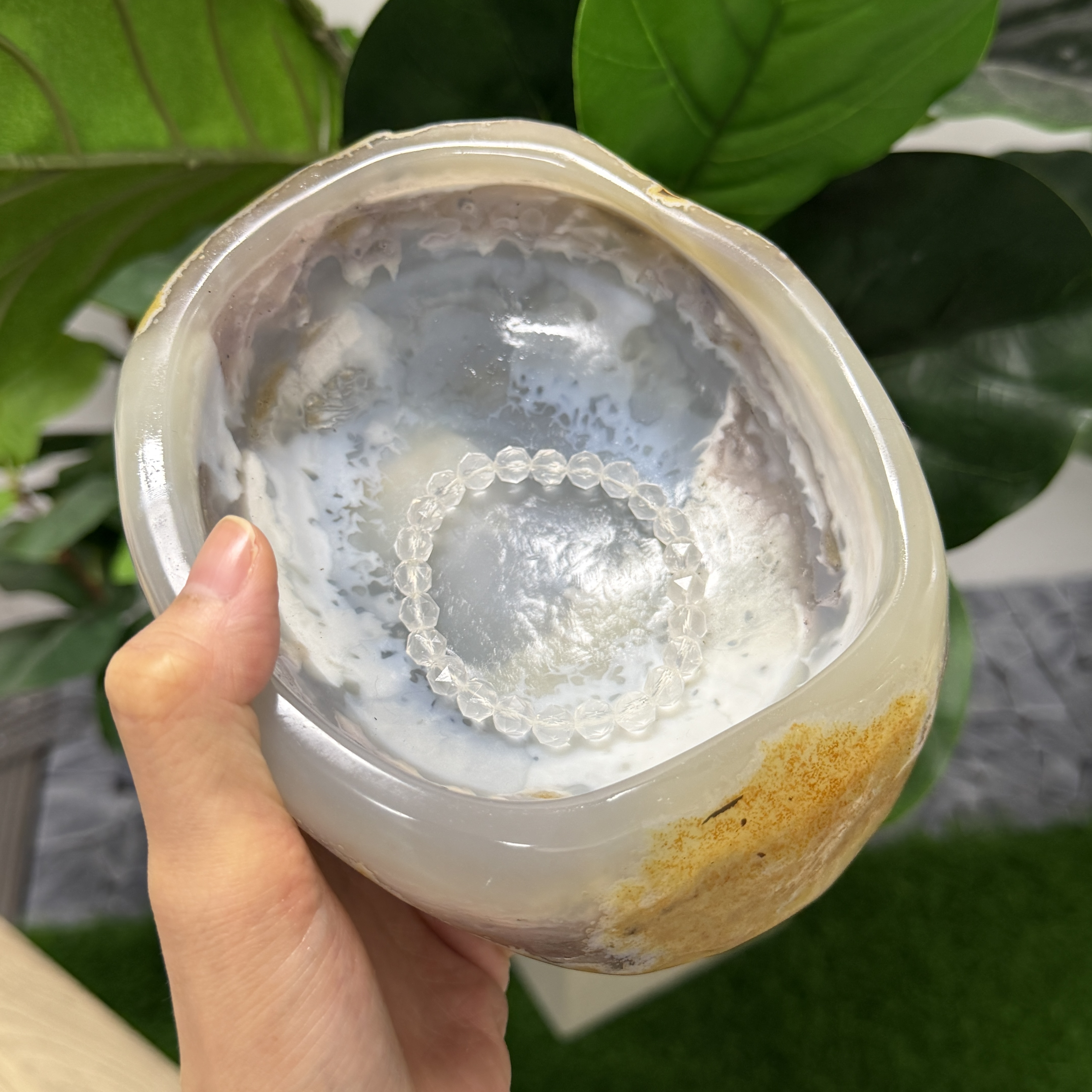 巨大瑪瑙碗 15*13.5*5cm TP1709