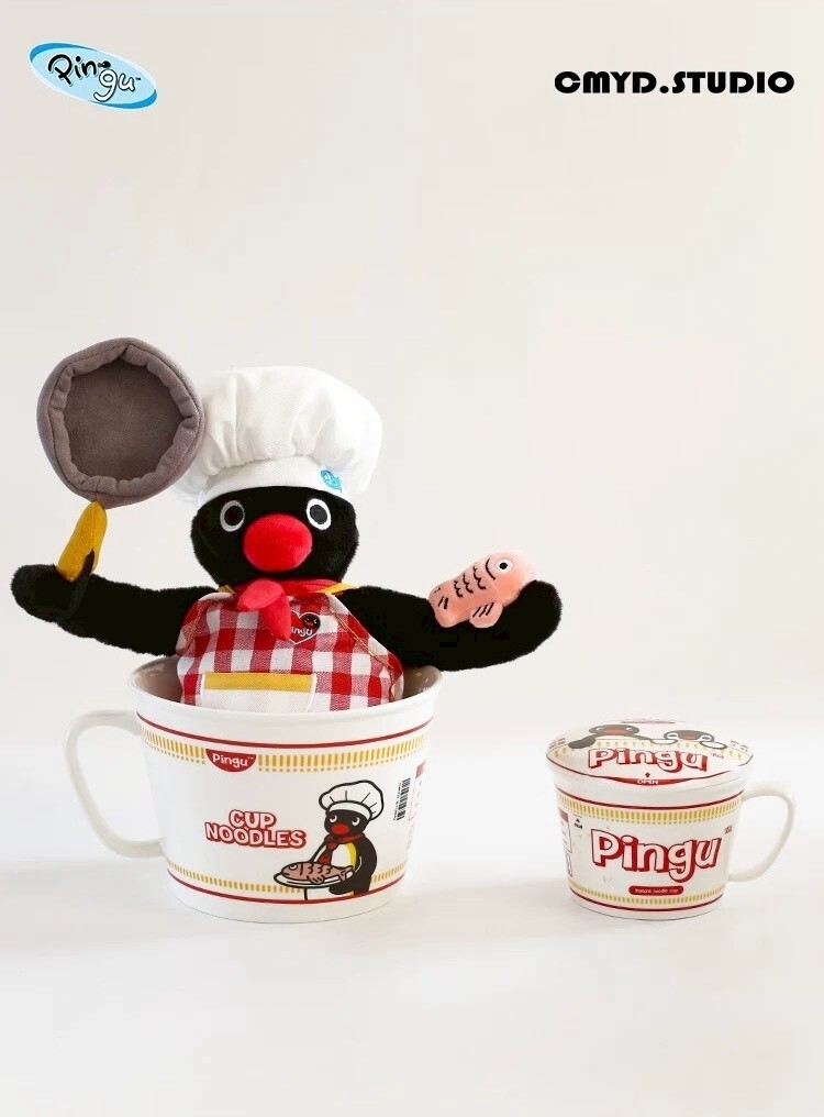 PINGU 企鵝家族 泡麵廚師系列｜泡麵碗