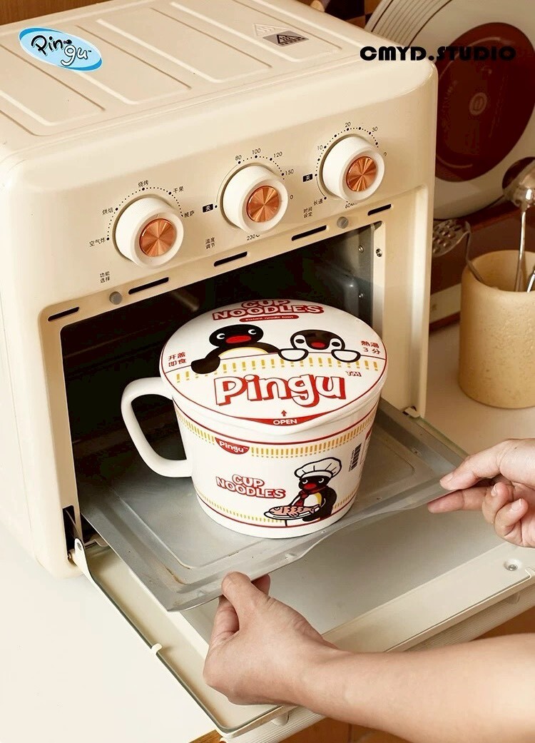 PINGU 企鵝家族 泡麵廚師系列｜泡麵碗