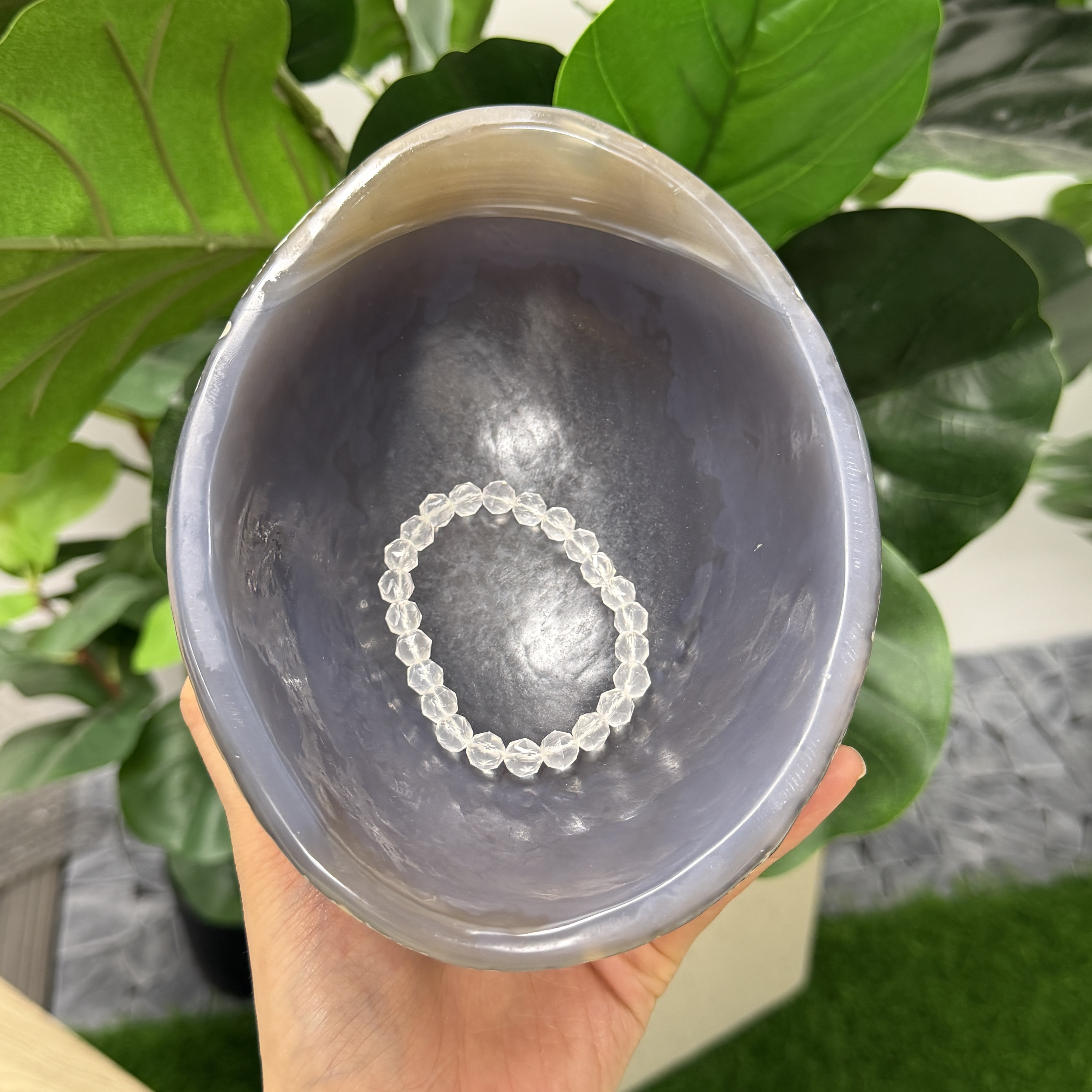 巨大瑪瑙碗 18*13.5*6cm TP1708