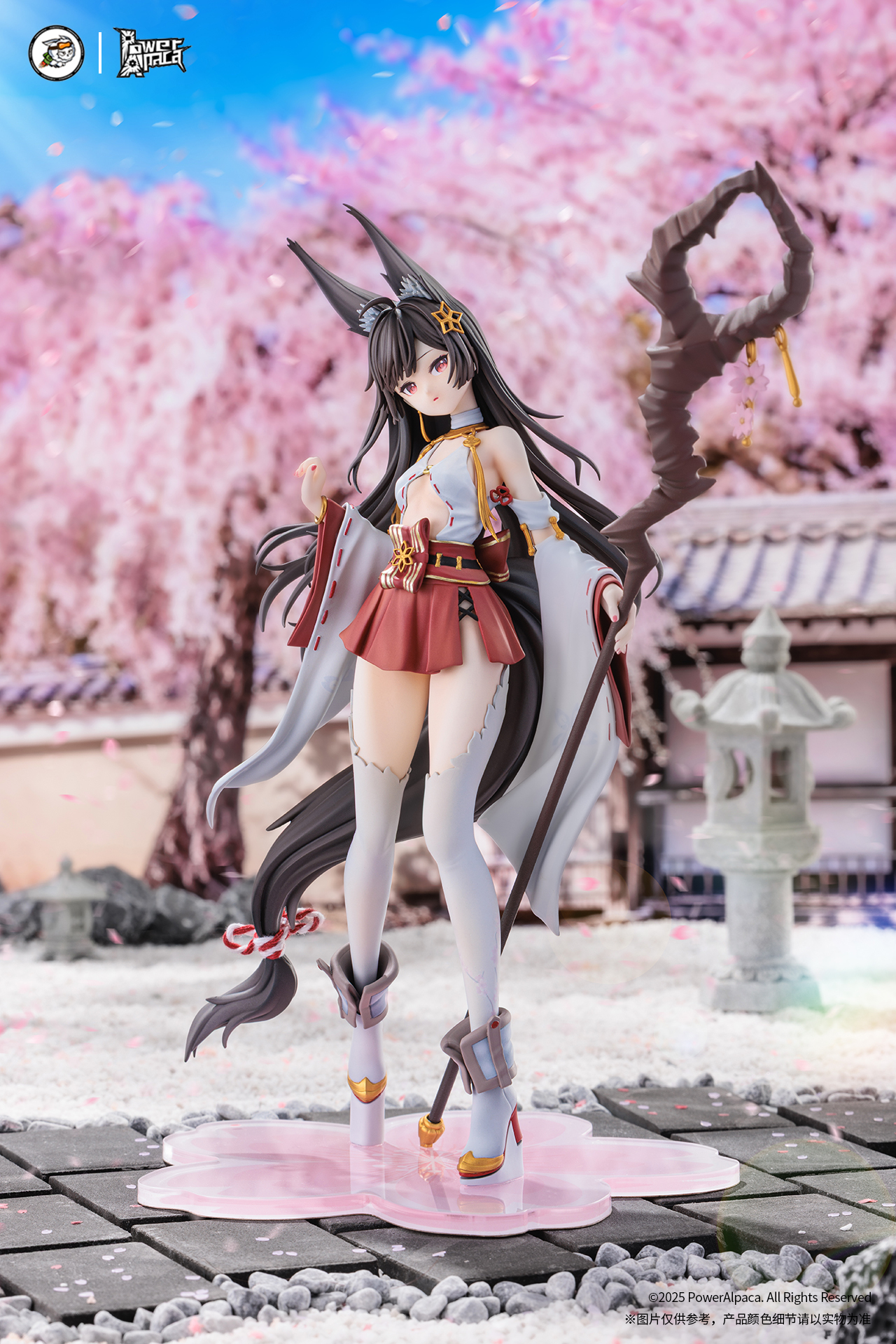 「ACG.GO」「預購」日版 PowerAlpaca - 花影契約系列 霞櫻靈蹤 小阪千軻 1/7 Scale Figure [附特典 : 原畫掛畫]
