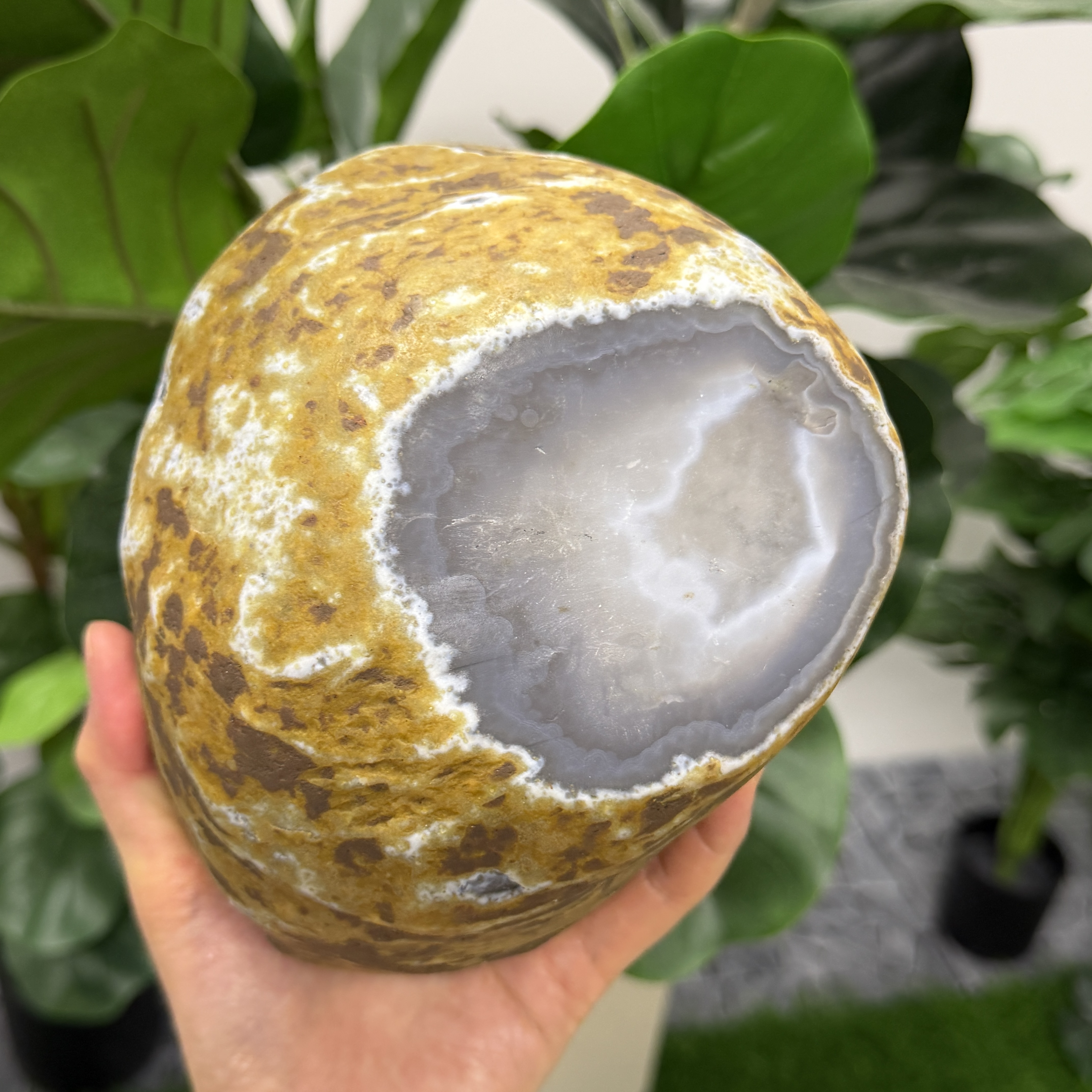 巨大瑪瑙碗 17.5*13*7.5cm TP1707