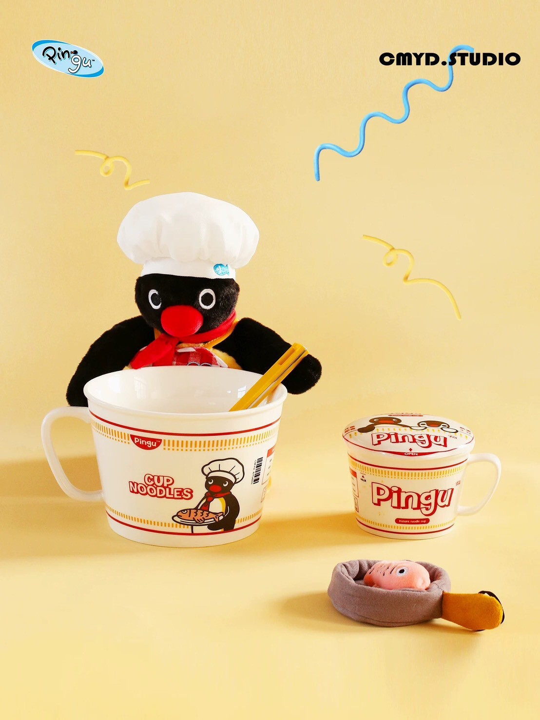 PINGU 企鵝家族 泡麵廚師系列｜陶瓷馬克杯