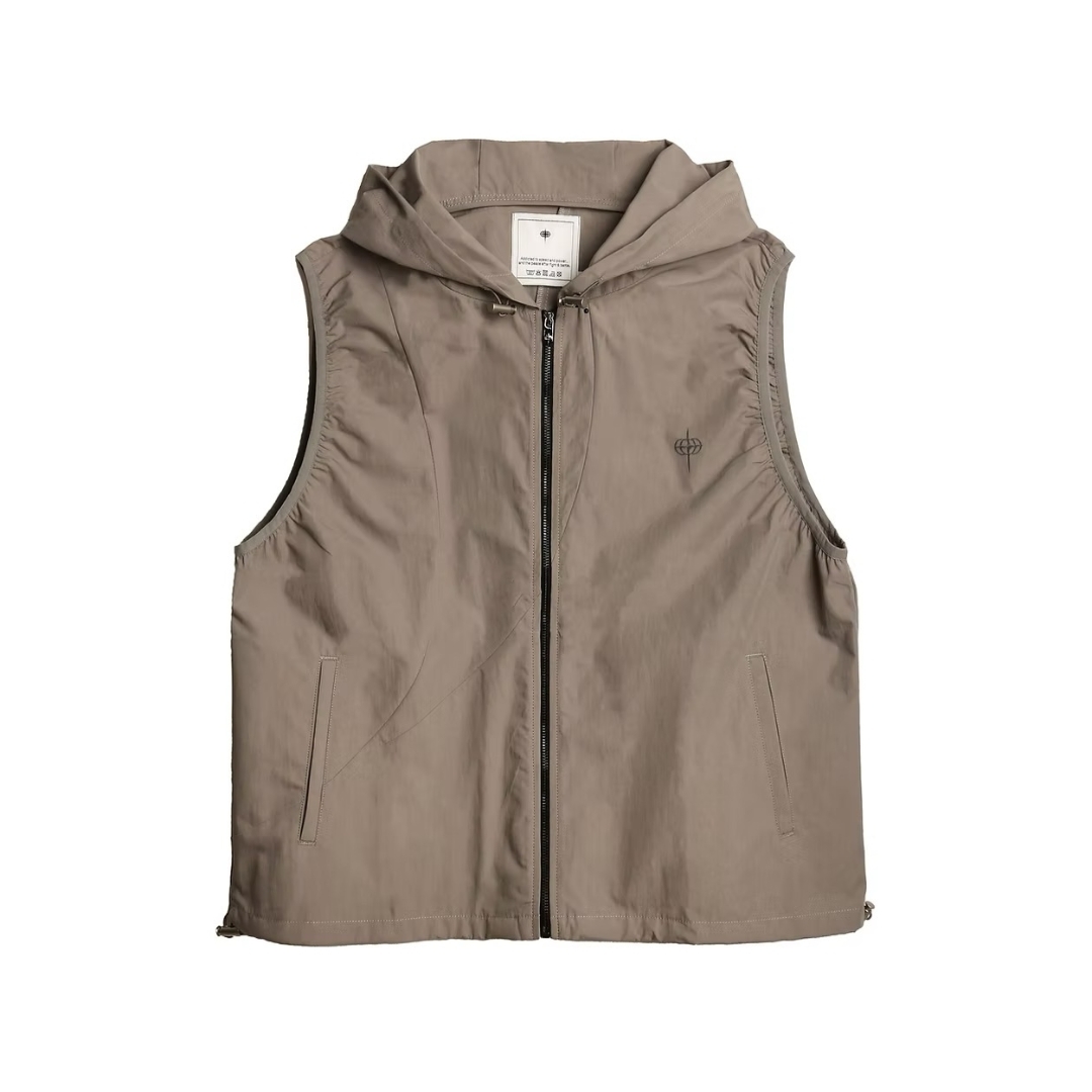 TRIPLET TRC Zipped Vest - BEIGE