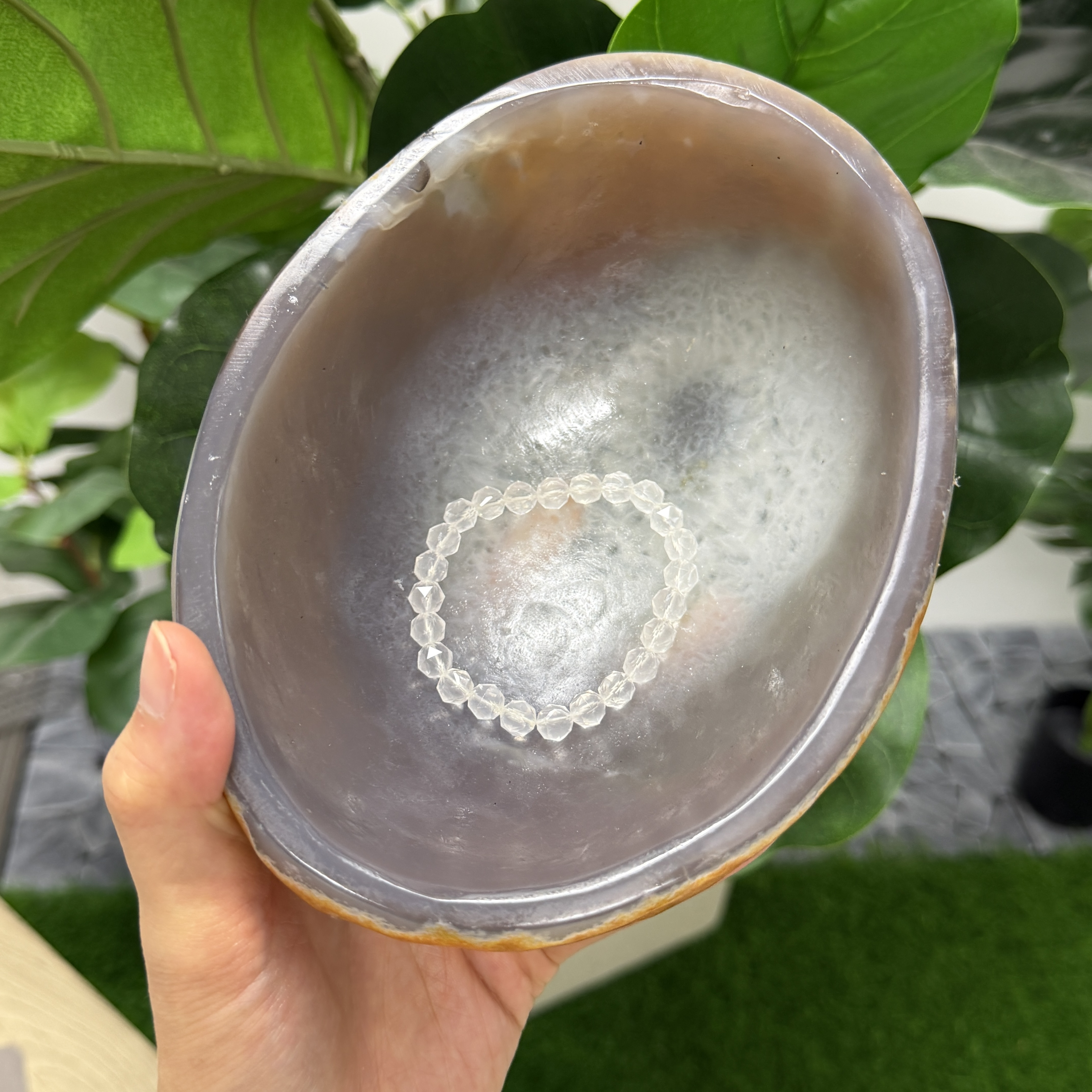 巨大瑪瑙碗 18*13.5*7cm TP1706