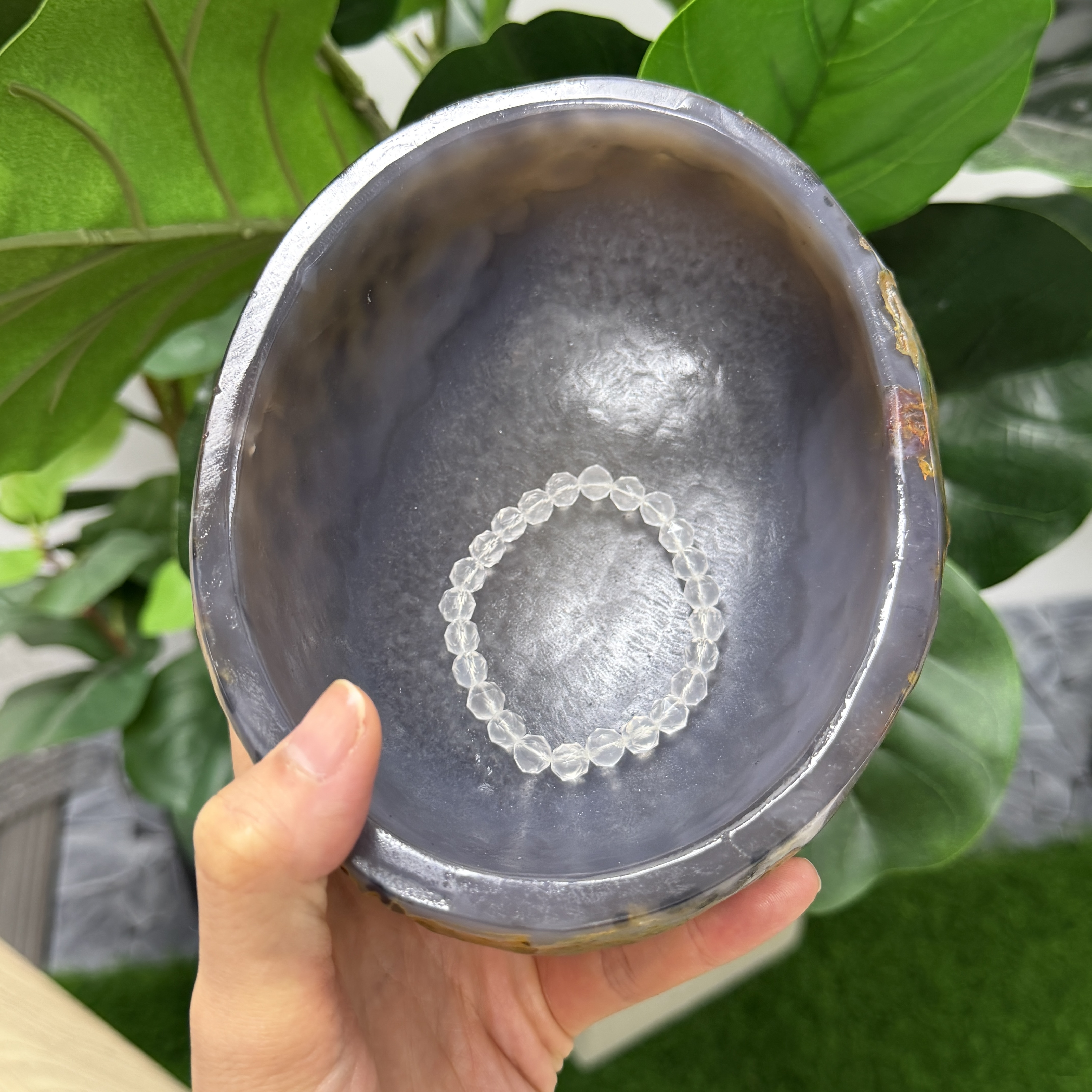 巨大瑪瑙碗 16.5*13*7cm TP1705