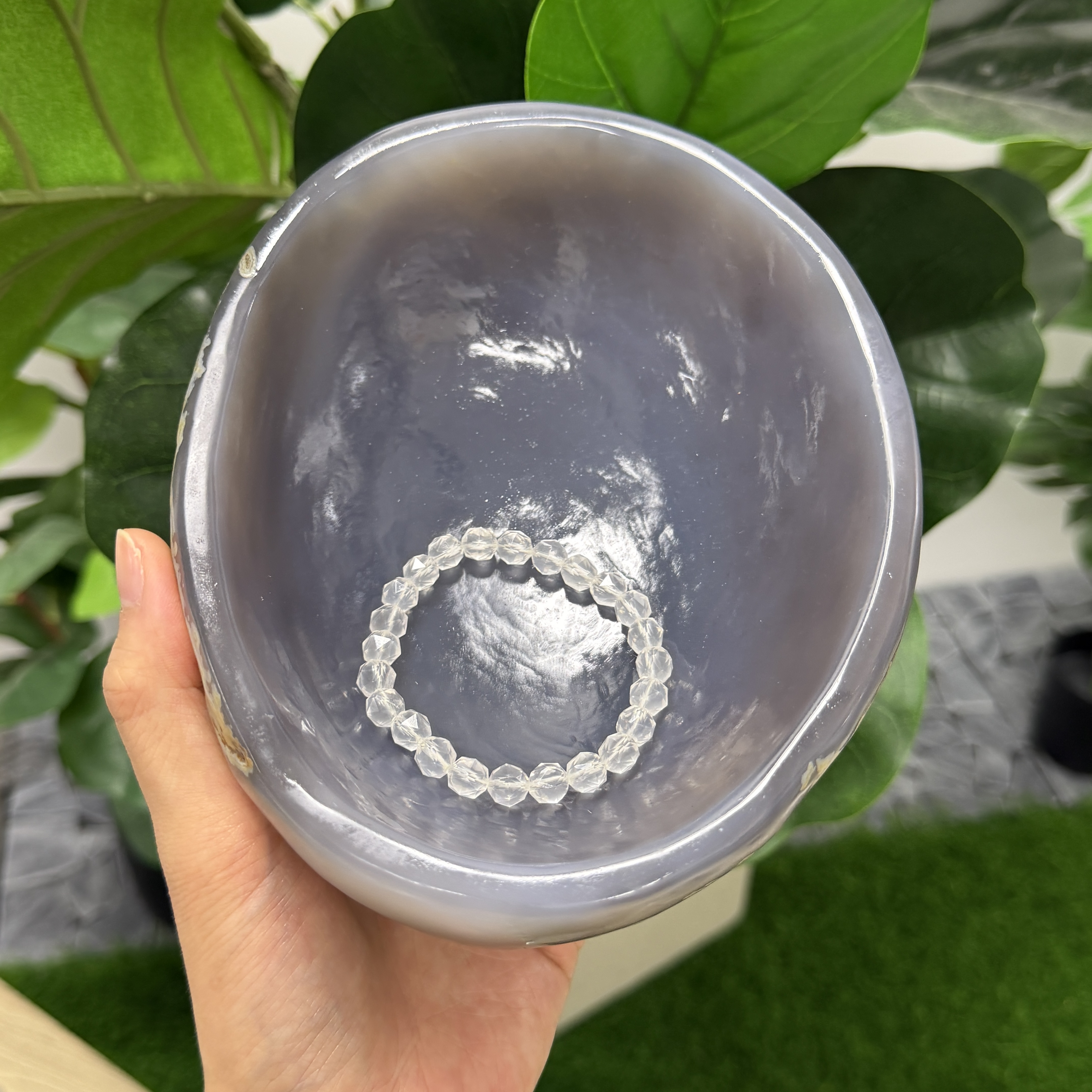 巨大瑪瑙碗 17.5*14*5cm TP1704