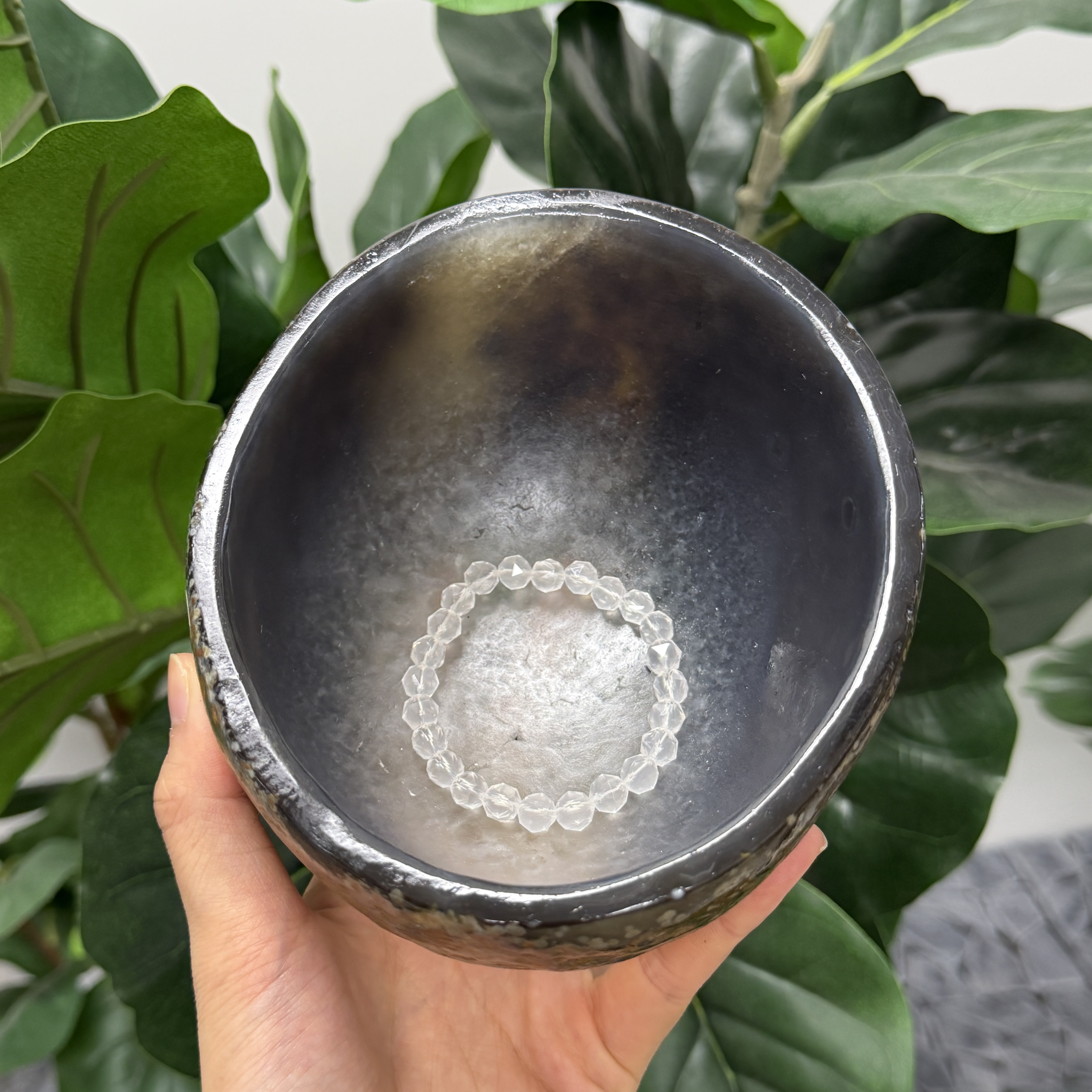 巨大瑪瑙碗 16*14*7cm TP1701