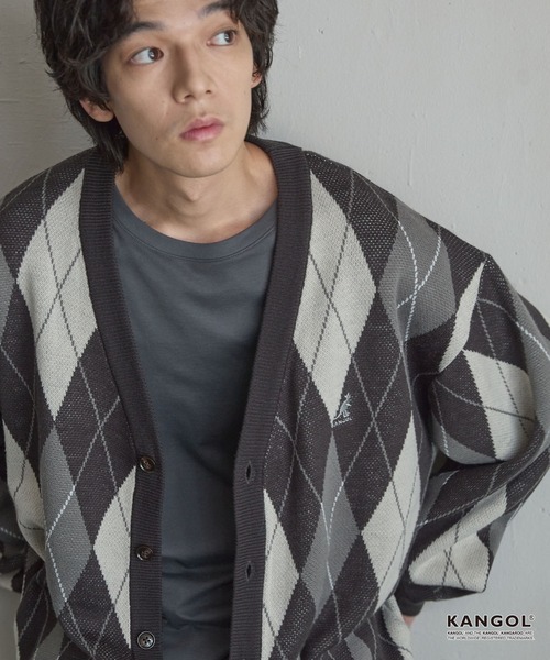 日本 Kangol Assorted Print Knit Cardigan [cd866]