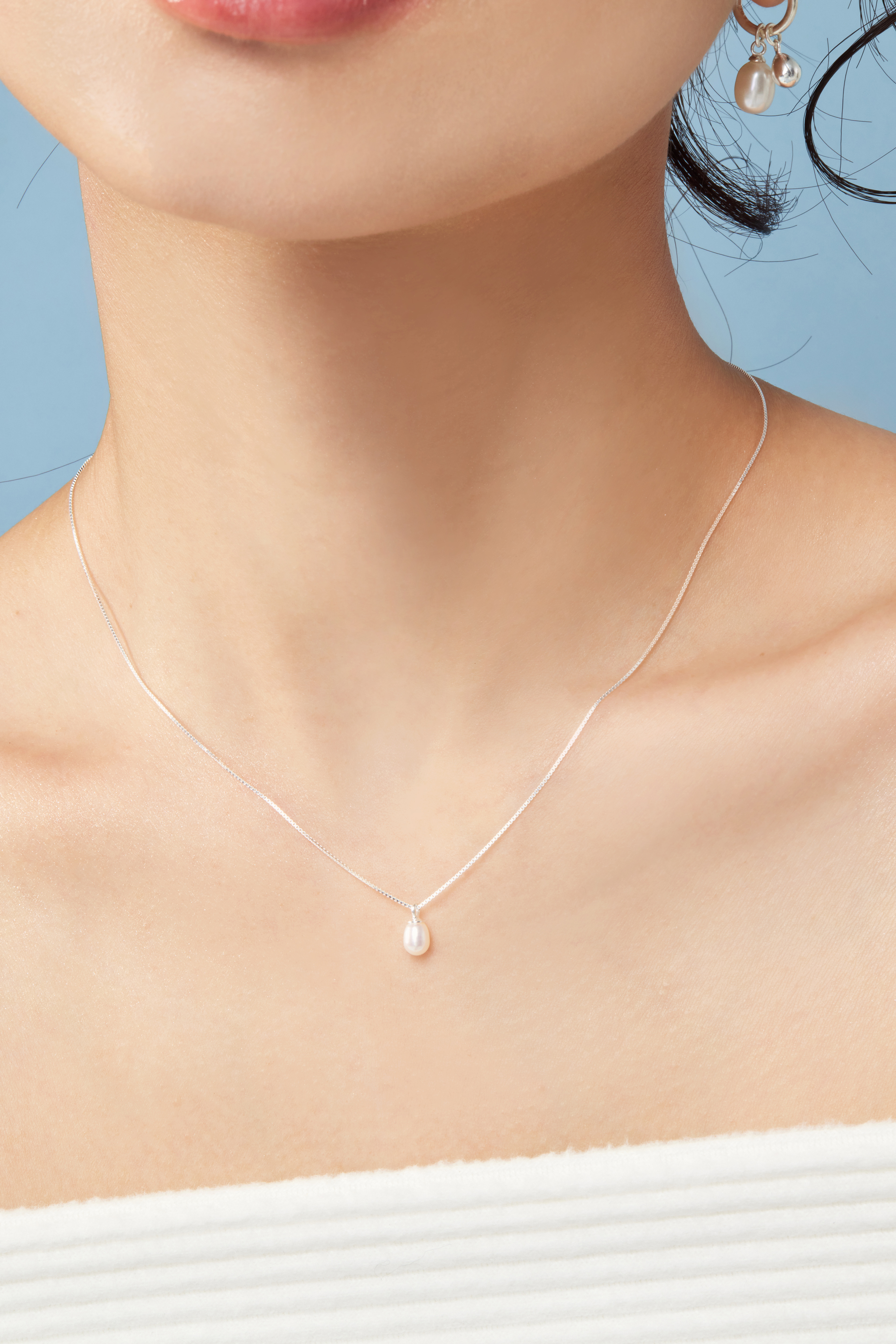 N1190 | 純銀單顆珍珠項鍊