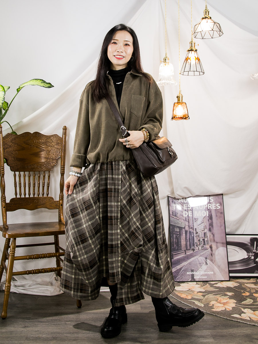 ⬇️開倉低至半價😱FINALSALE📣  企領羅紋料．拼色厚扯布料 假兩件TOP 【不設退換】