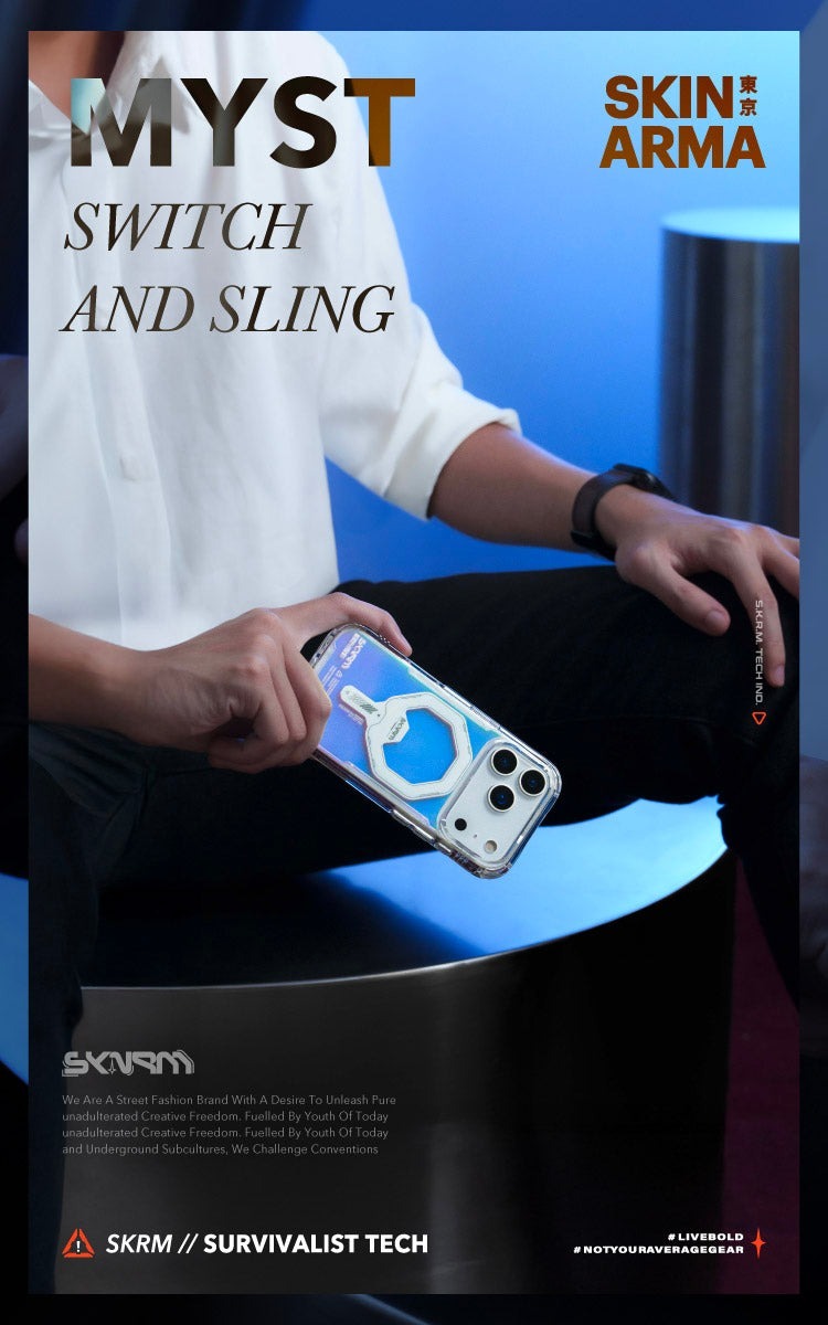 SKINARMA 日本東京｜Myst 虹彩漸層磁吸防摔手機殼 附掛繩環 iPhone 17 Pro / Pro Max