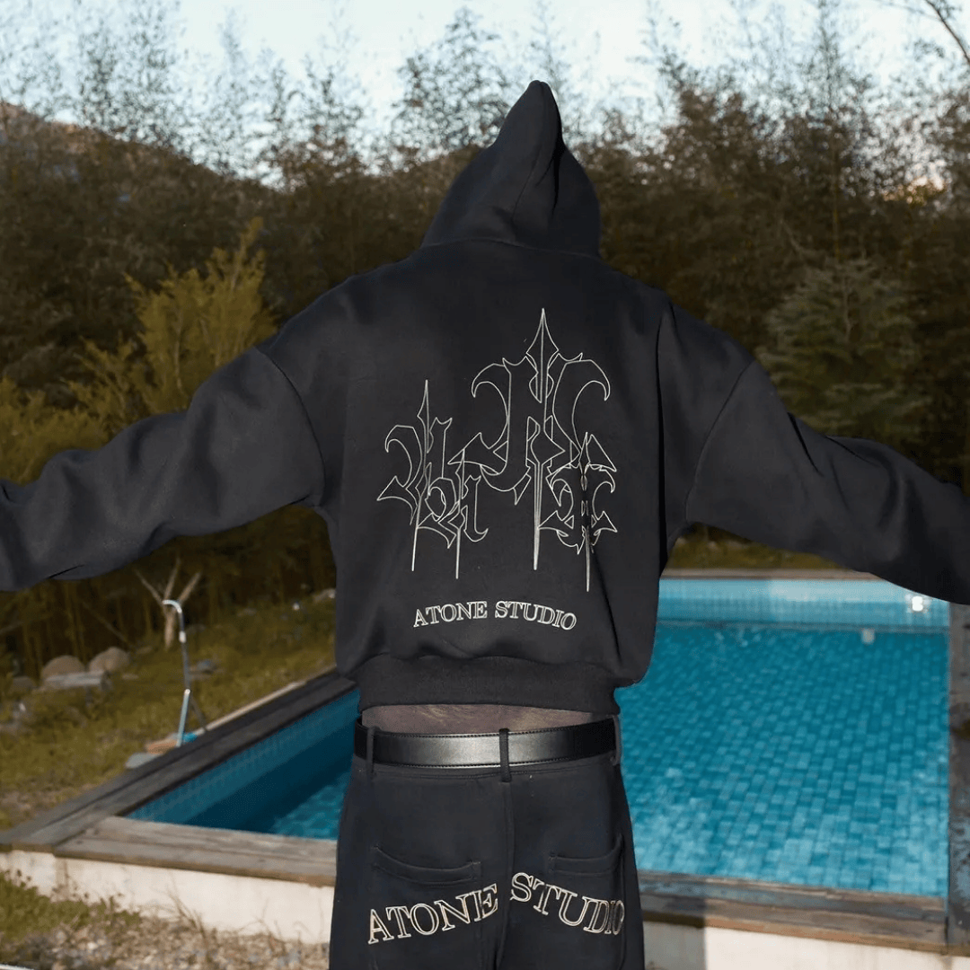 ATONE “FAMILY ONLY” HOODIE JACKET 連帽外套 帽夾 棉質外套