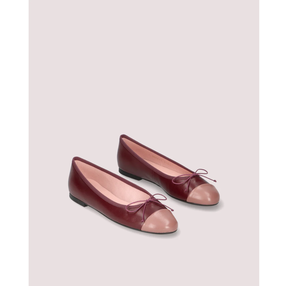 1PB1113-507 PRETTY BALLERINAS Nicole Pink Leather Ballet Flats Pink #50320_001 (EU)