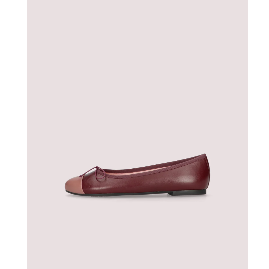 1PB1113-507 PRETTY BALLERINAS Nicole Pink Leather Ballet Flats Pink #50320_001 (EU)