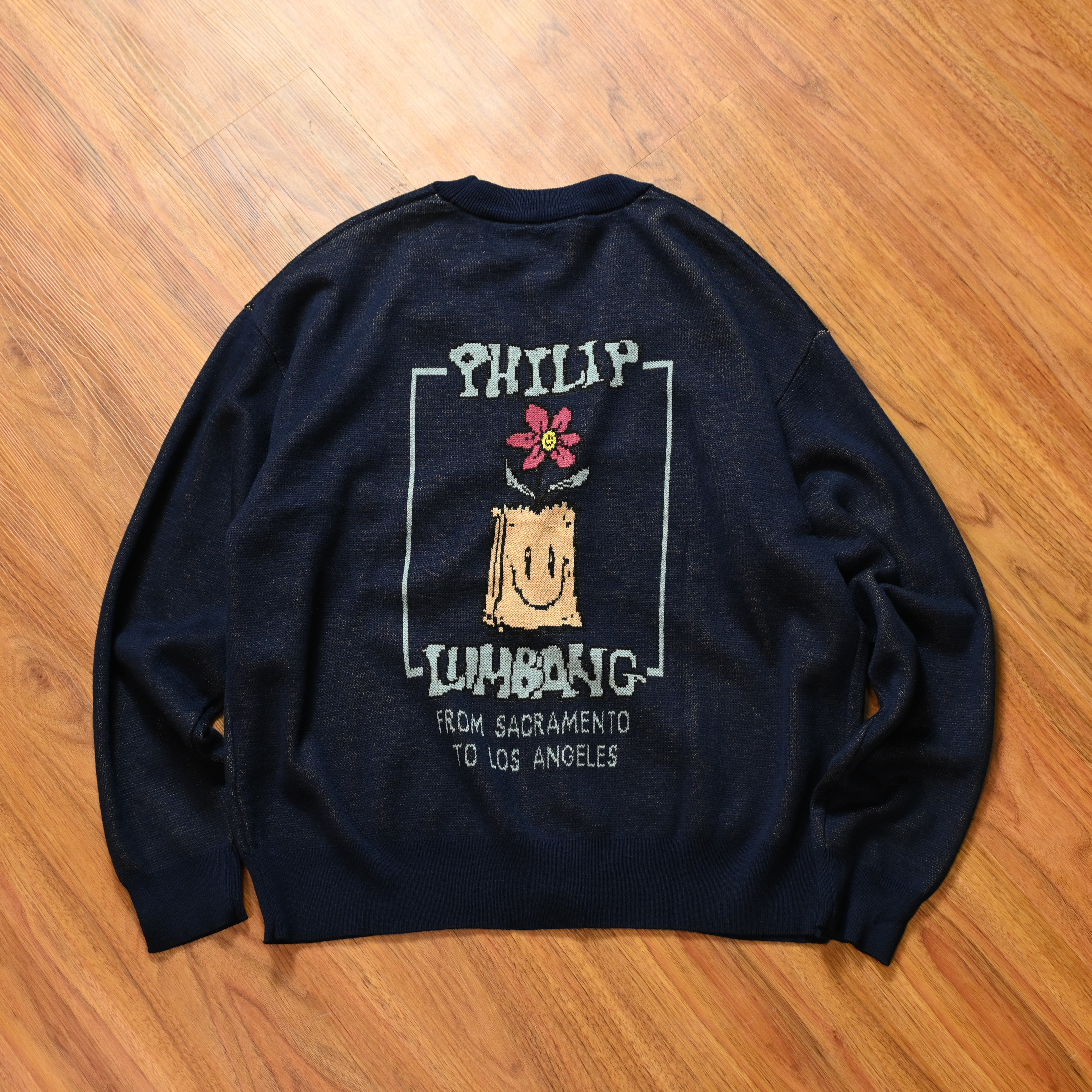 Philip Lumbang JP Jacquard V-neck Cardigan