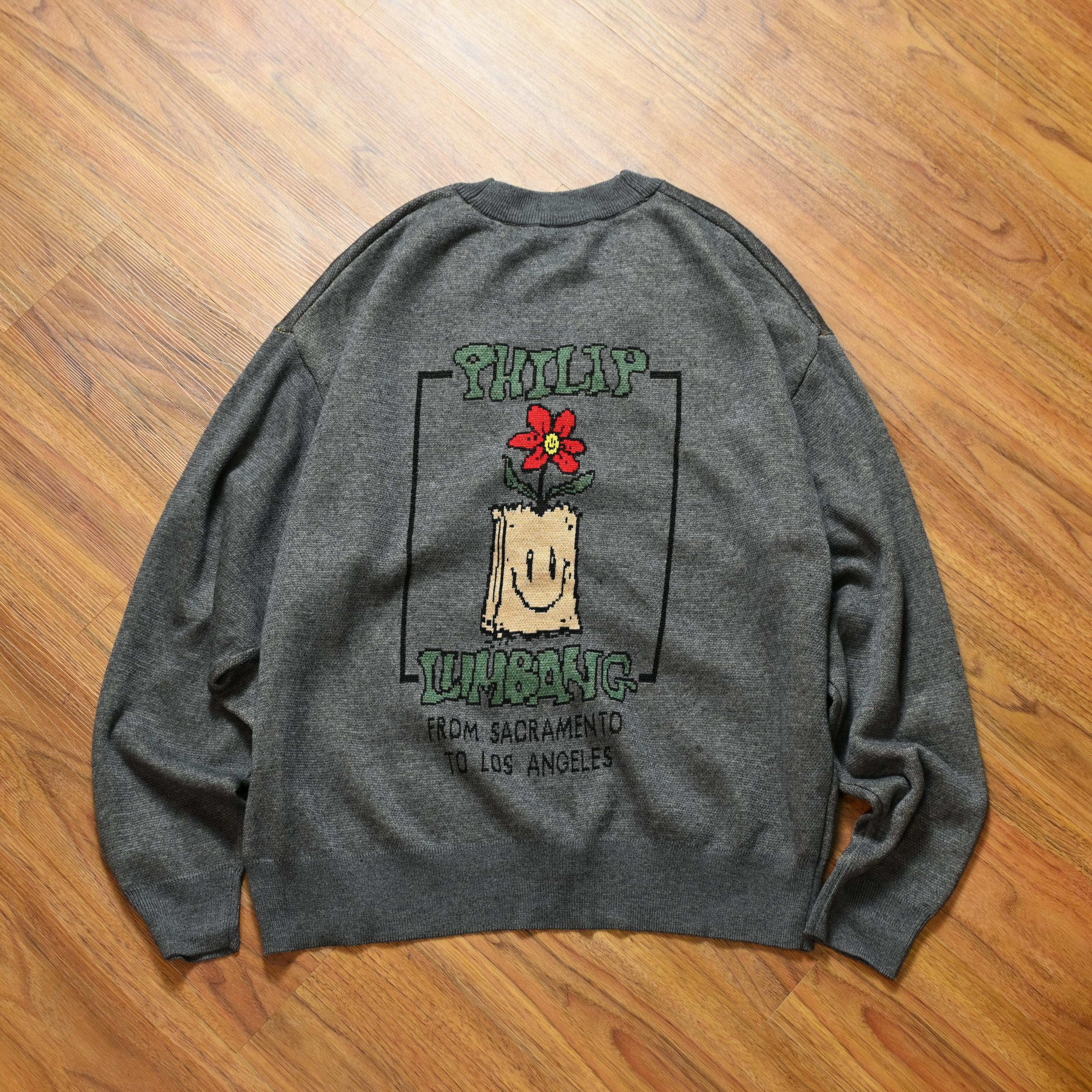 Philip Lumbang JP Jacquard V-neck Cardigan