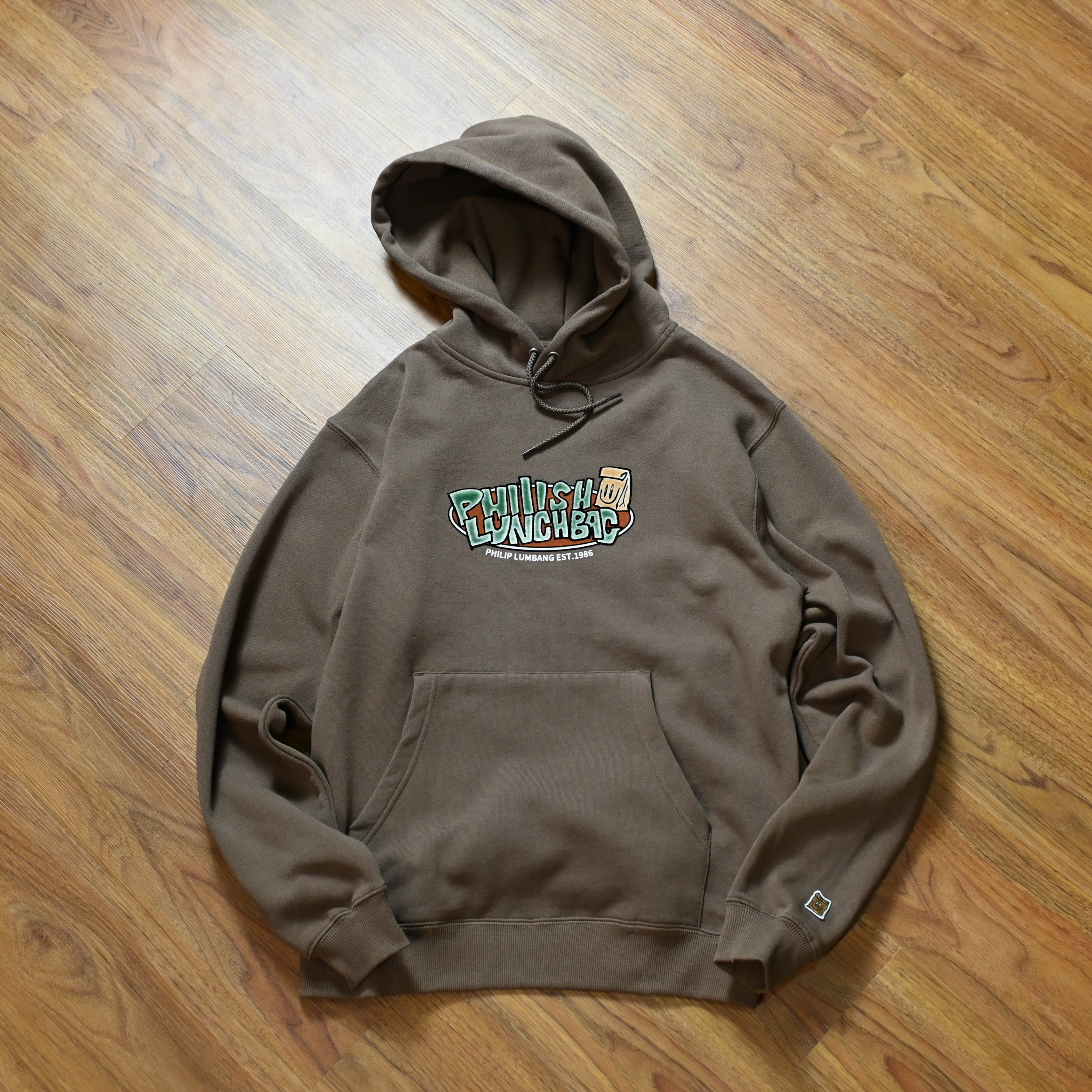 Philip Lumbang JP Electrostatic Flocked Oval Logo Hoodie