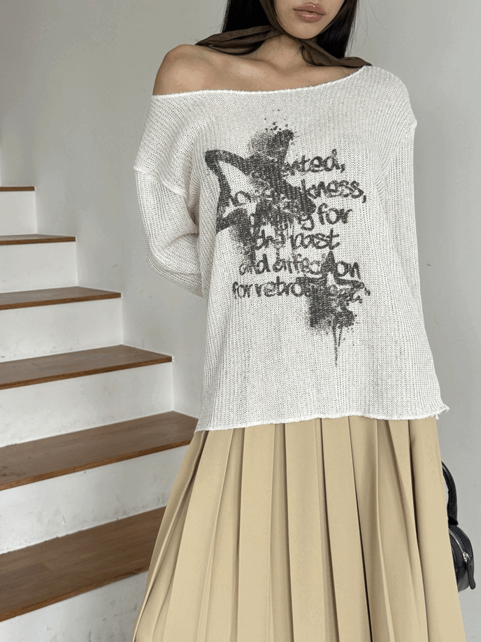 【網站限定優惠】Vintage Star Knit Top