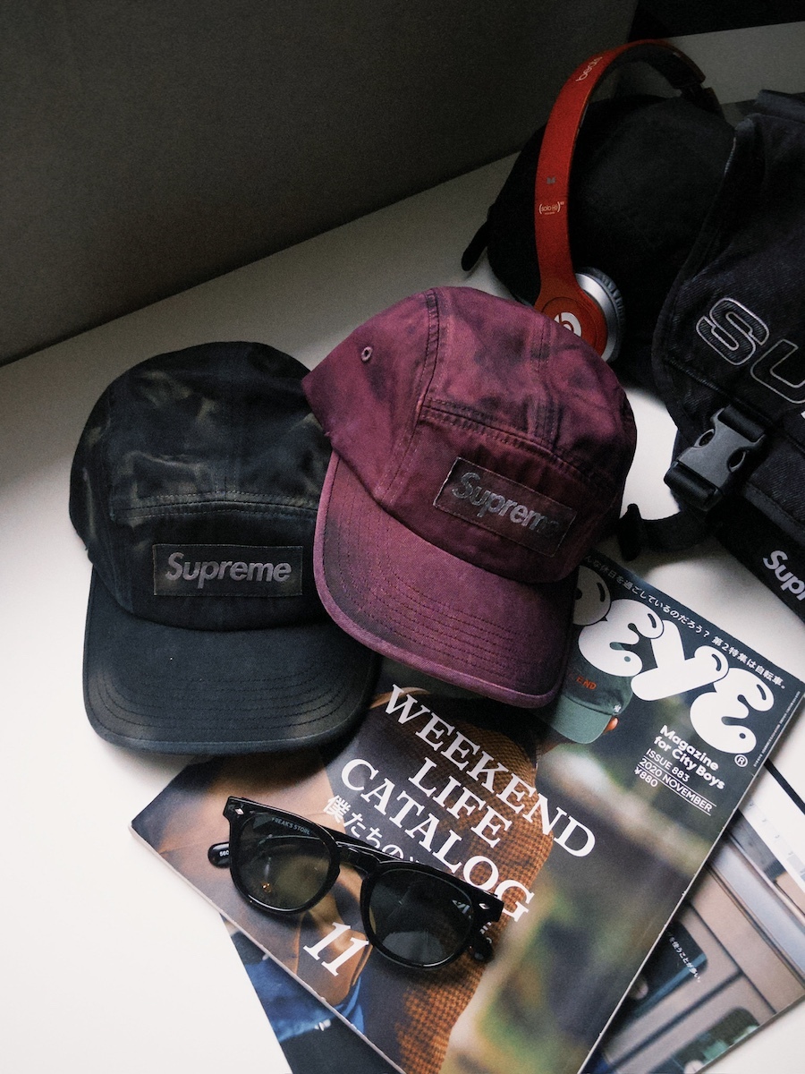 |限定折扣！|🇺🇸 Supreme Overdyedl Camp Cap 復古仿舊 五分割帽