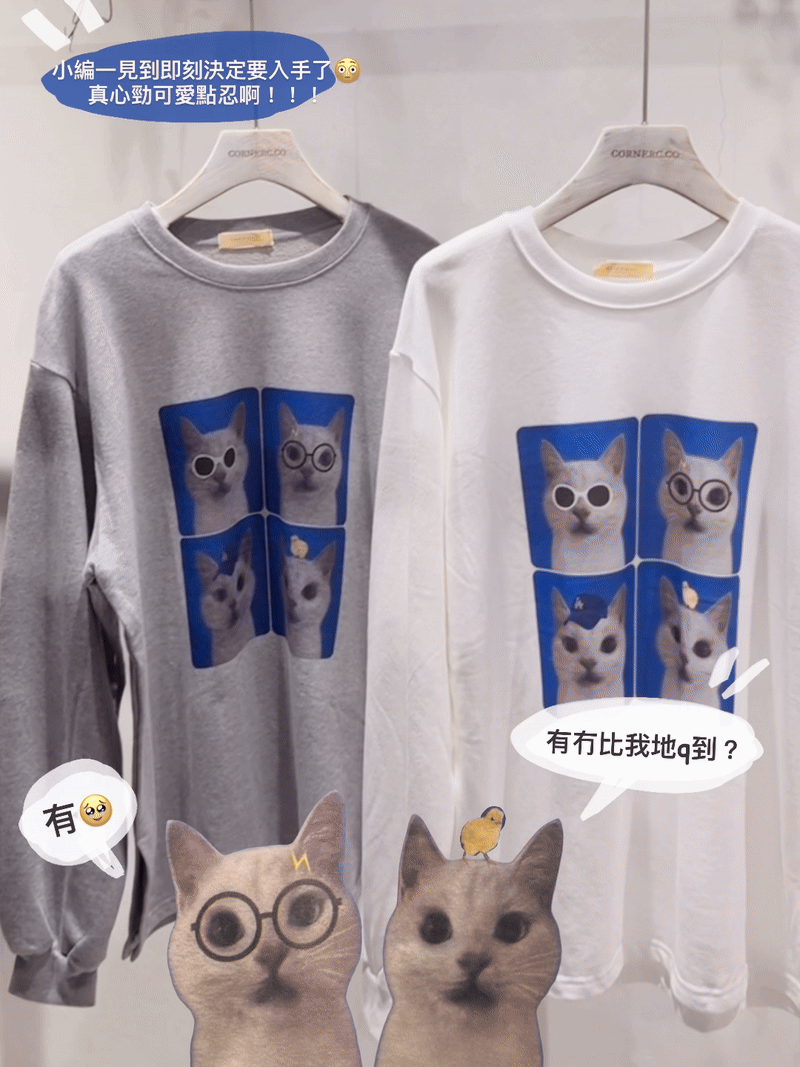 4 Cats Eat QQ Sweater