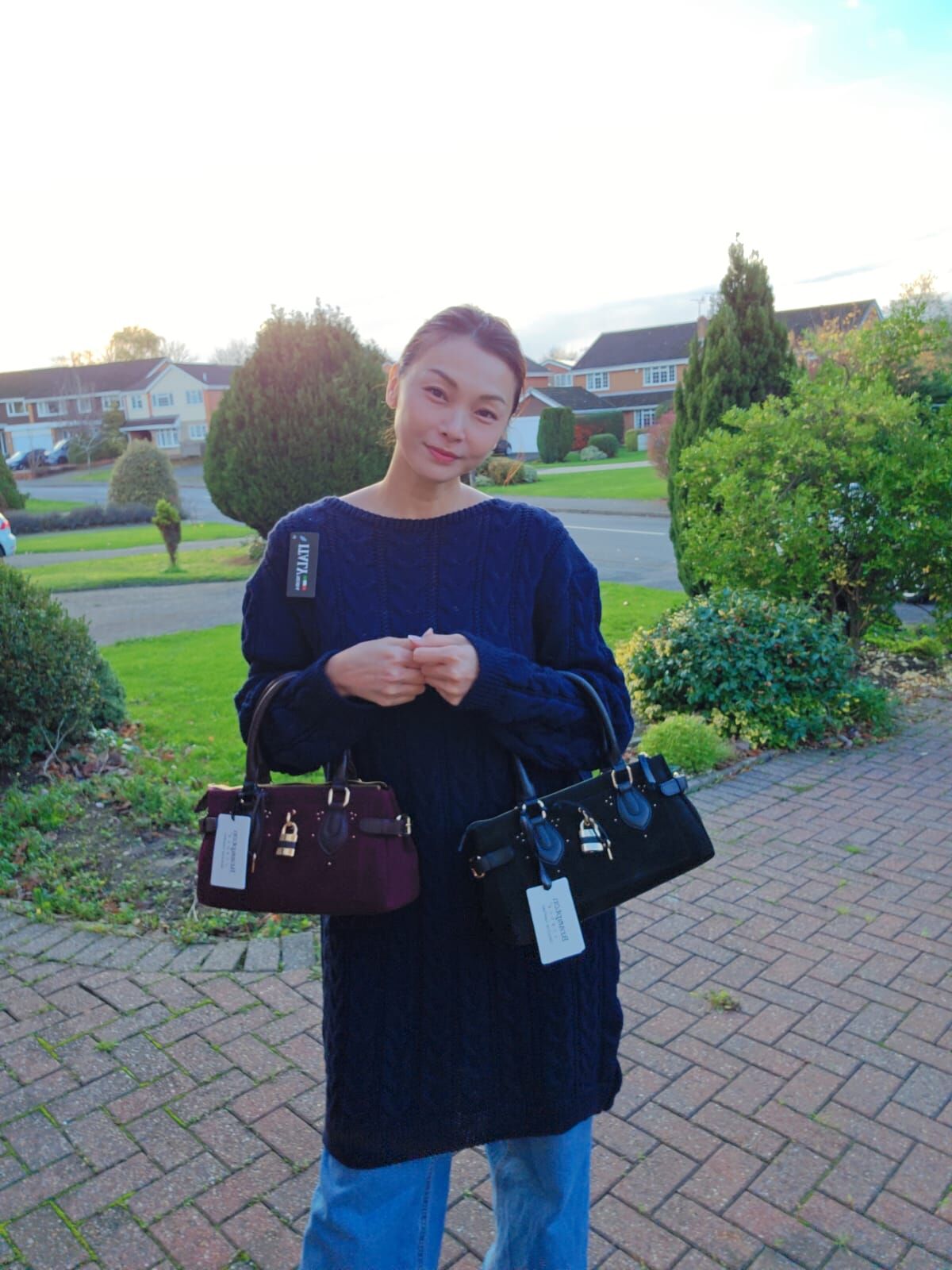 英國代購 (獨立訂單)-BRAMPTON Suede Grab Bag