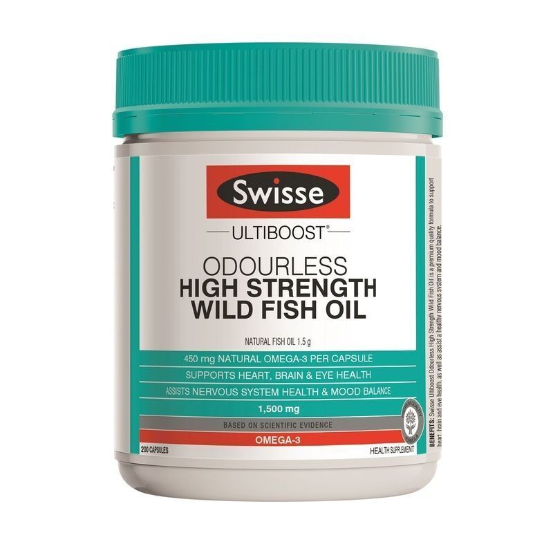 Swisse - Ultiboost 無腥味野生魚油 1500mg 200粒 疏通血管