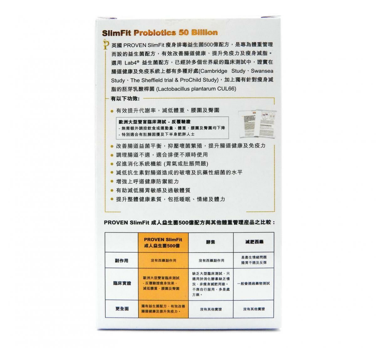 ProVen - 益生菌 配方 500億 PROOF (強免疫+減脂減+提升新陳代謝)30粒