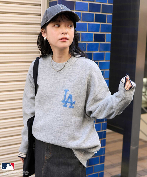 日本🇯🇵連線 MLB 日本支線 x FREAK'S STORE Logo刺繡提花針織衫 隊徽 休閒 毛衣 針織衫 長袖 寬鬆 5款(任買兩件711免運)/預購