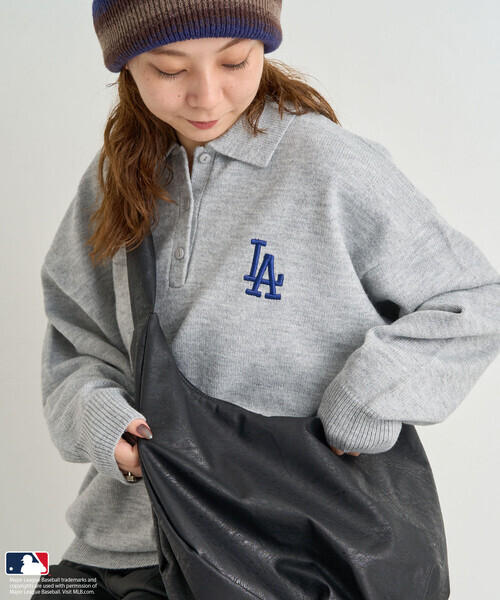 日本🇯🇵連線 MLB 日本支線 x FREAK'S STORE 刺繡Polo領針織衫 隊徽 休閒 毛衣 針織衫 Polo衫  長袖 寬鬆 5款(任買兩件711免運)/預購