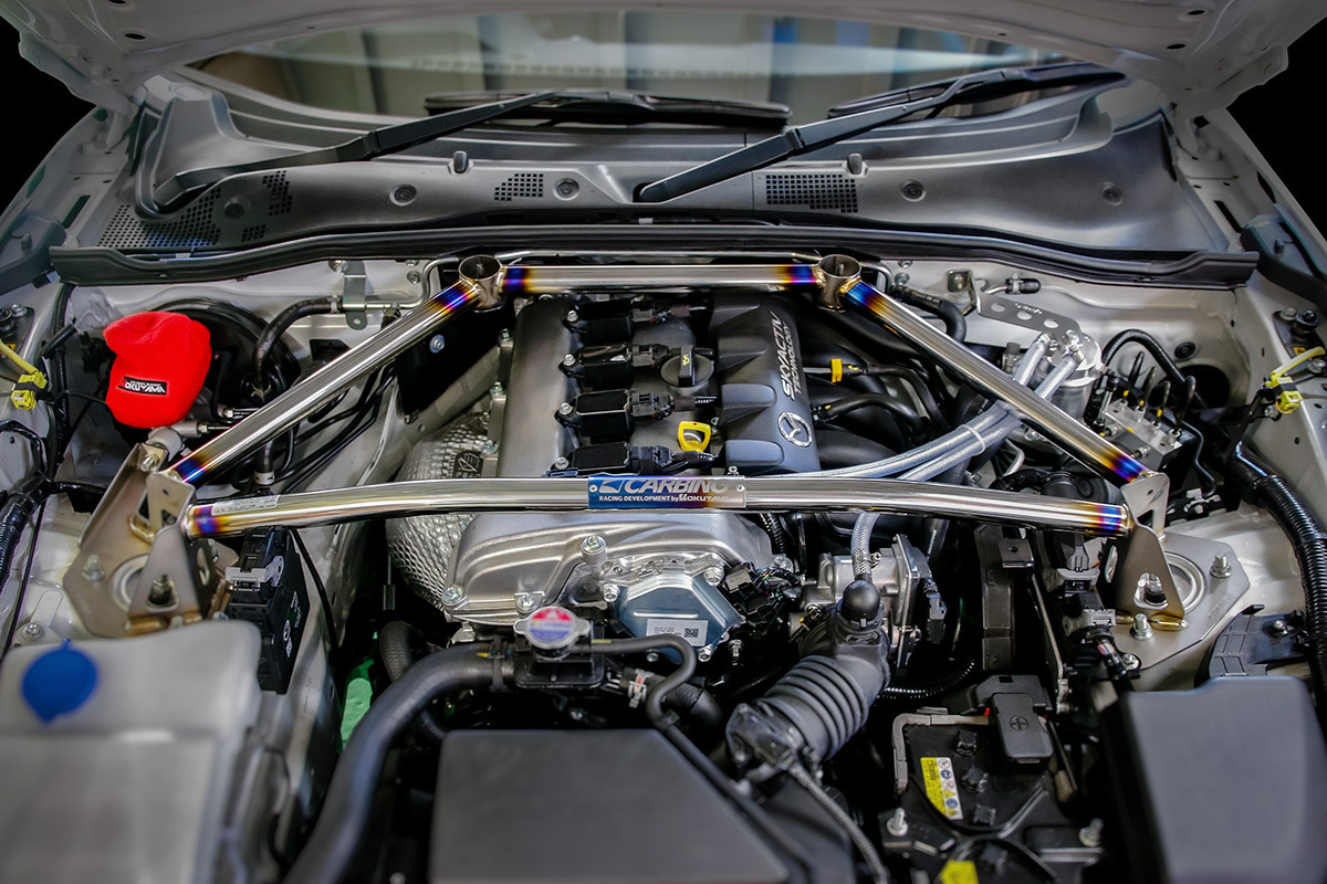 OKUYAMA CARBING 鈦合金引擎室拉桿 MAZDA MX-5 ND 2016-