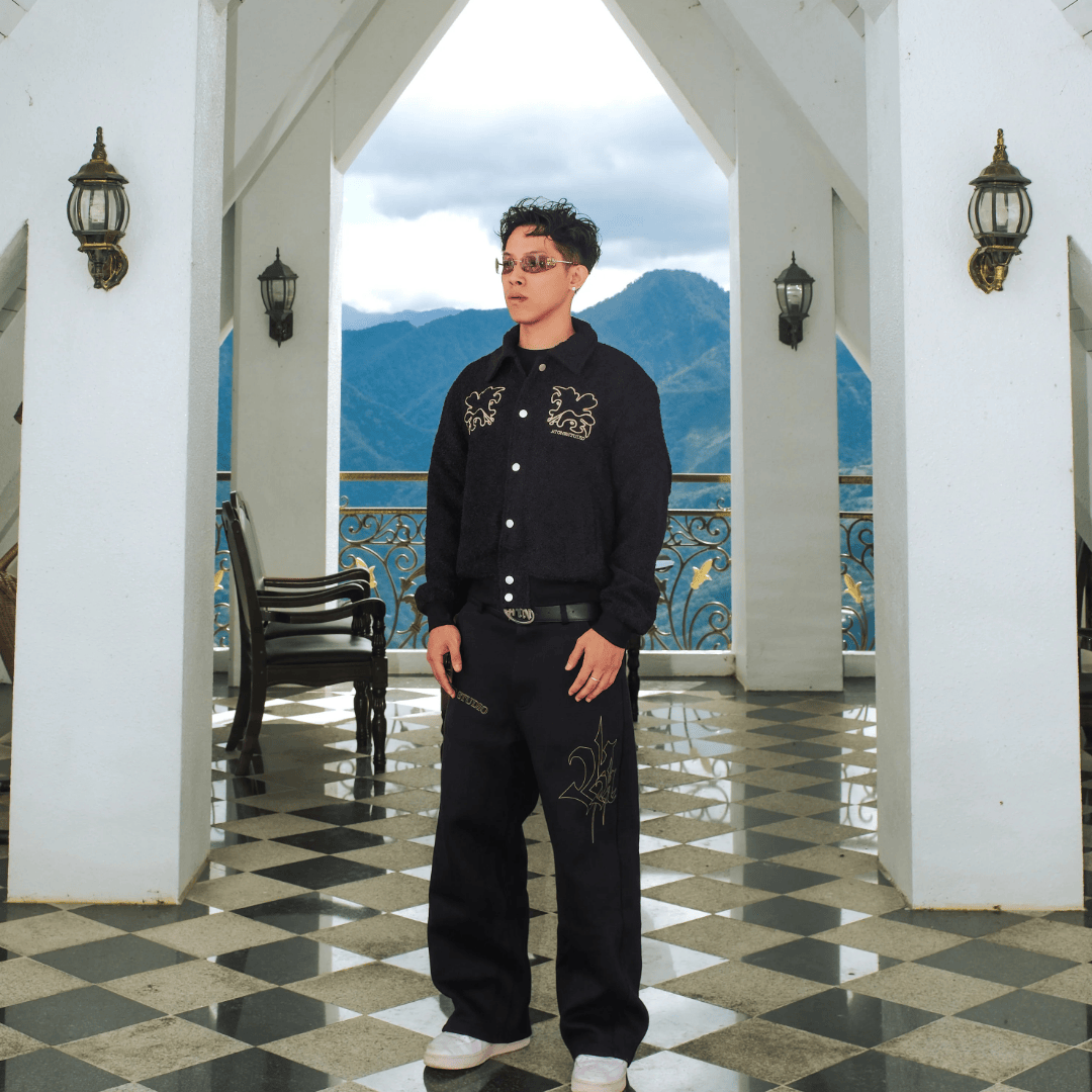 ATONE "KAMON" JACKET 家徽棒球外套 小香風 夾克 珍珠 棒外