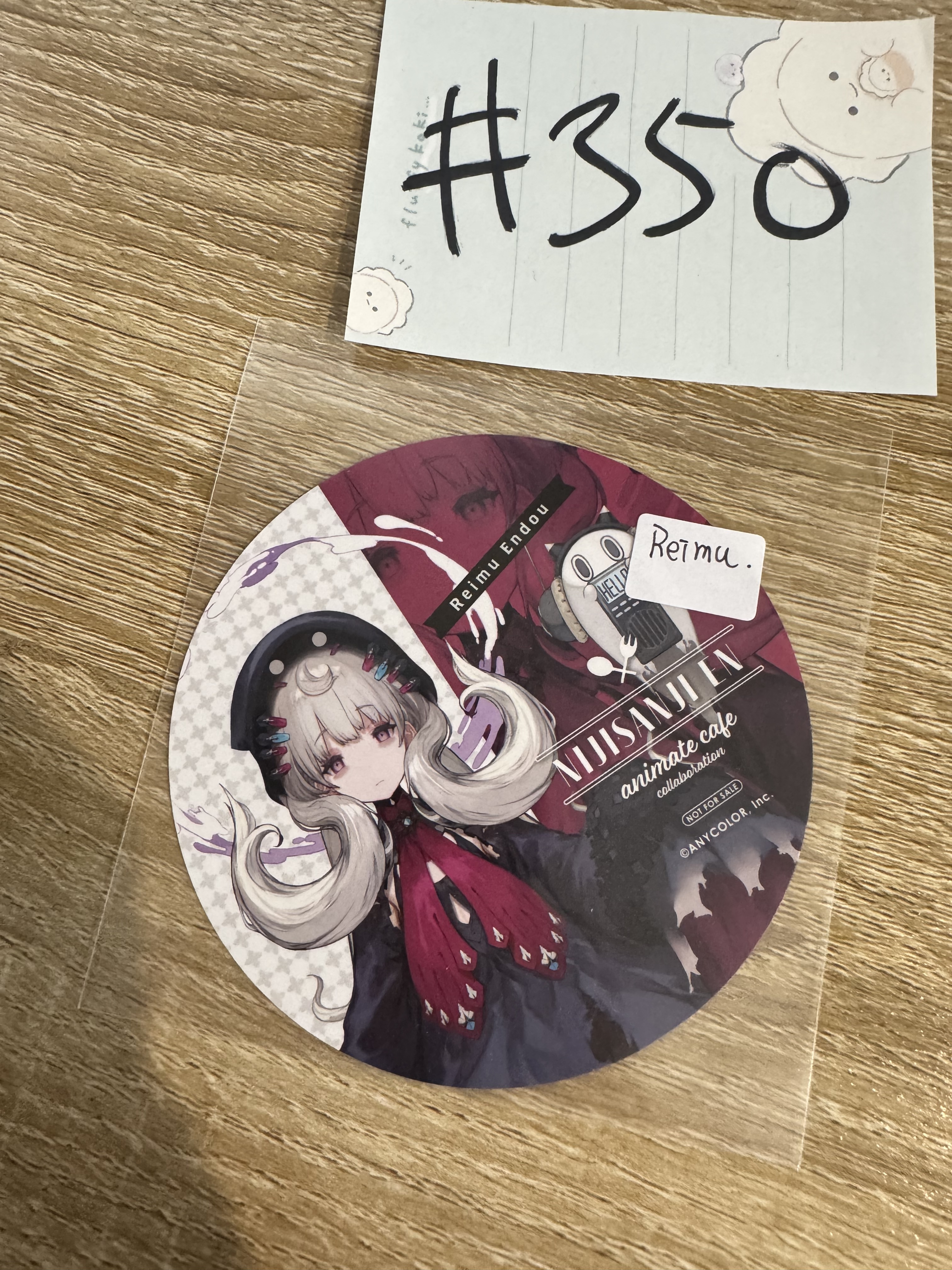 彩虹社 REIMU 杯墊#350